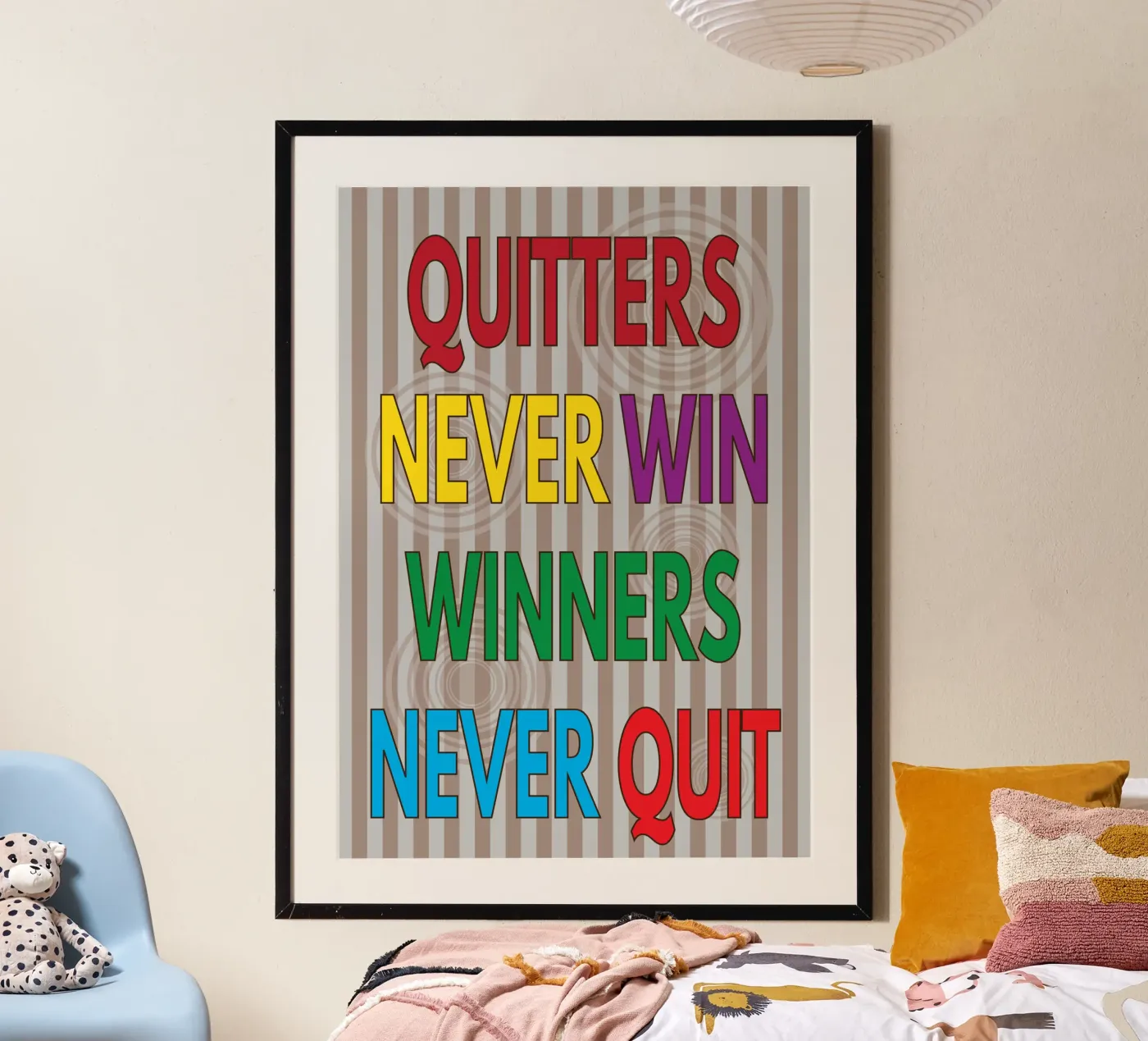 quitters never win Poster von groogoals