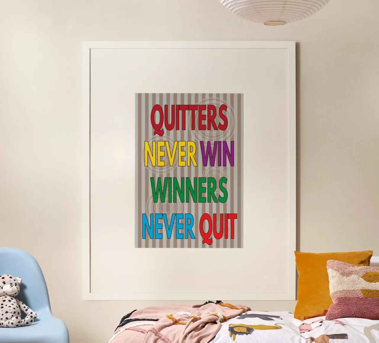 quitters never win poster by groogoals
