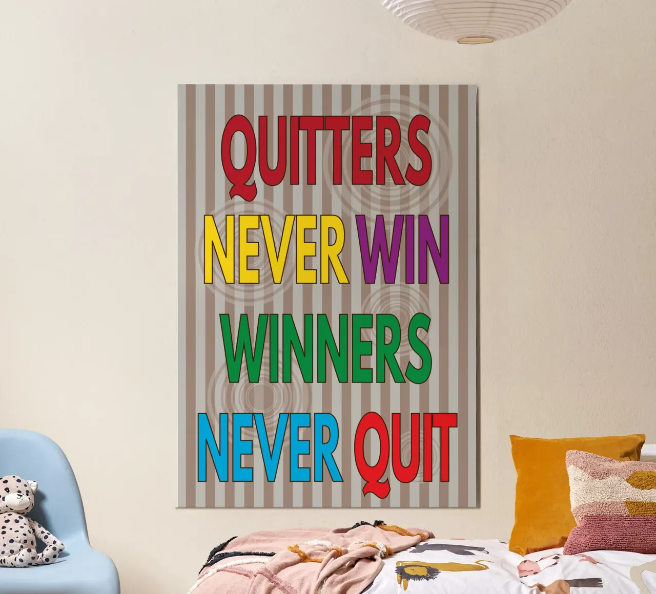 quitters never win poster by groogoals