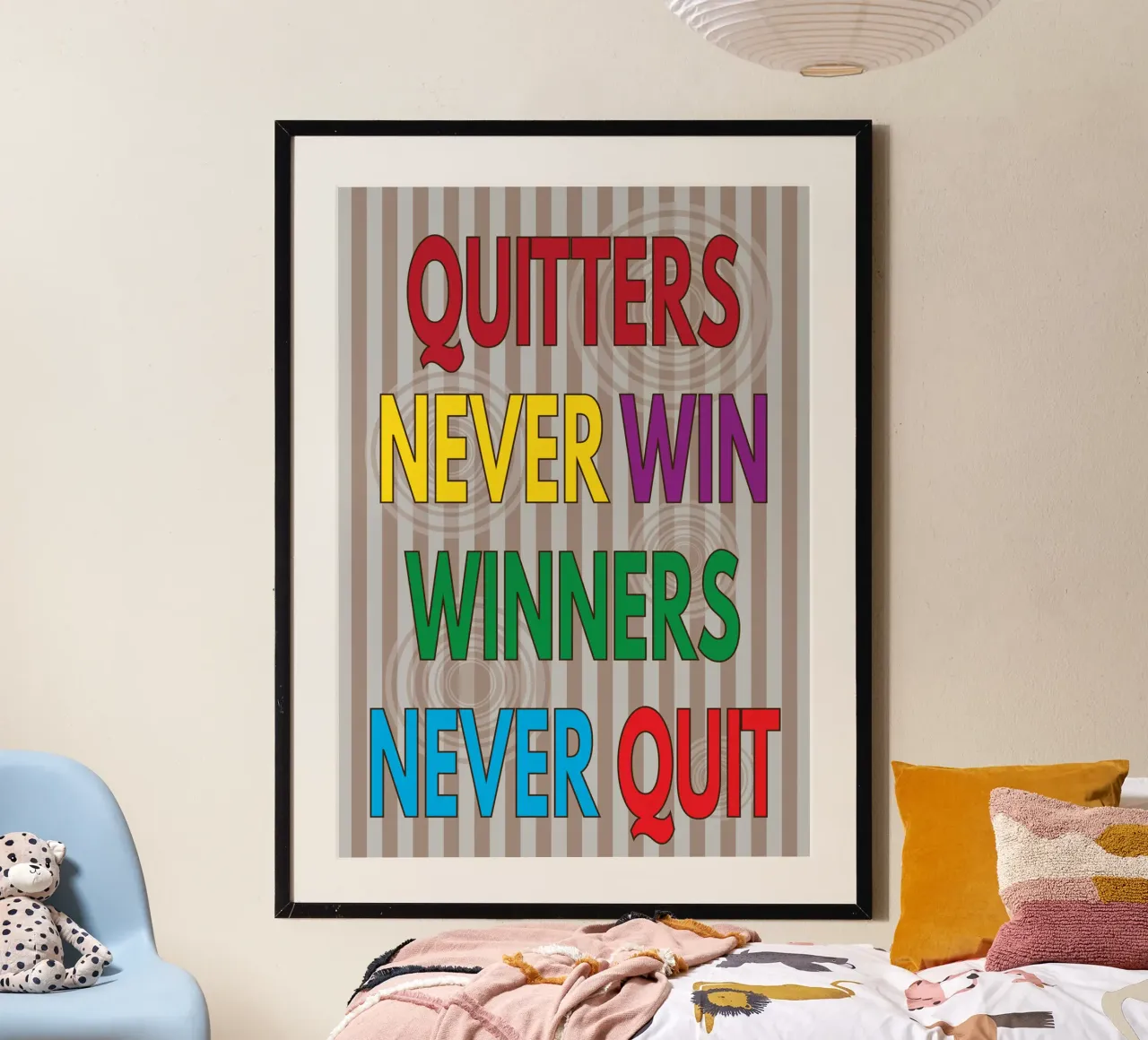 quitters never win poster by groogoals