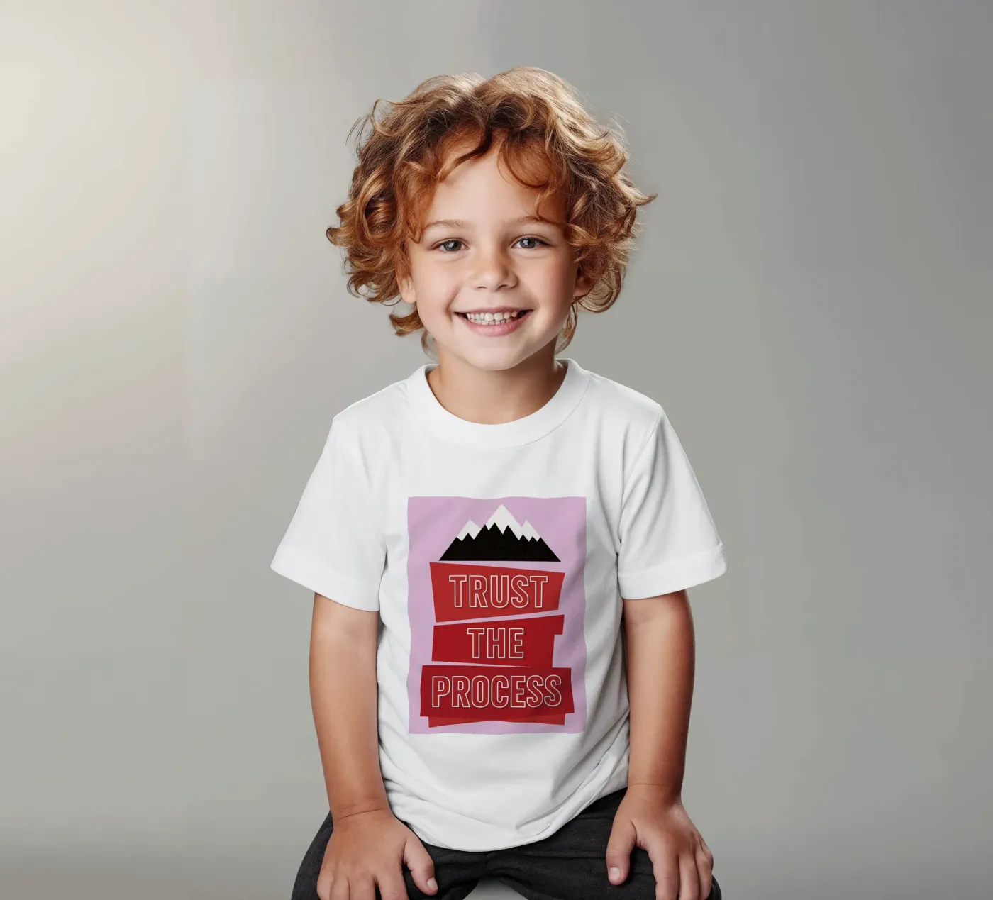 trust the process t-shirt bambini da groogoals