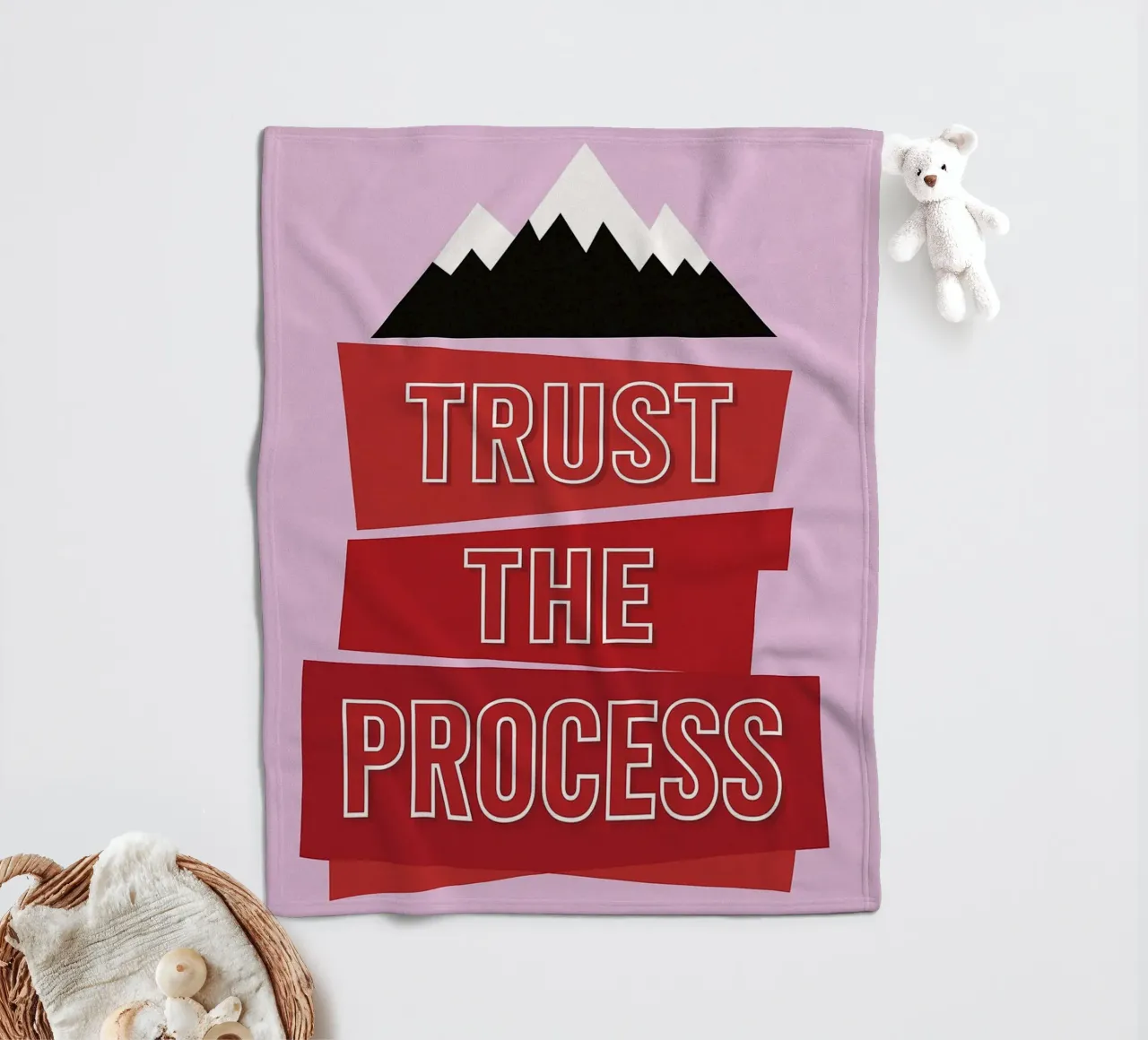 trust the process Fleecedecke von groogoals