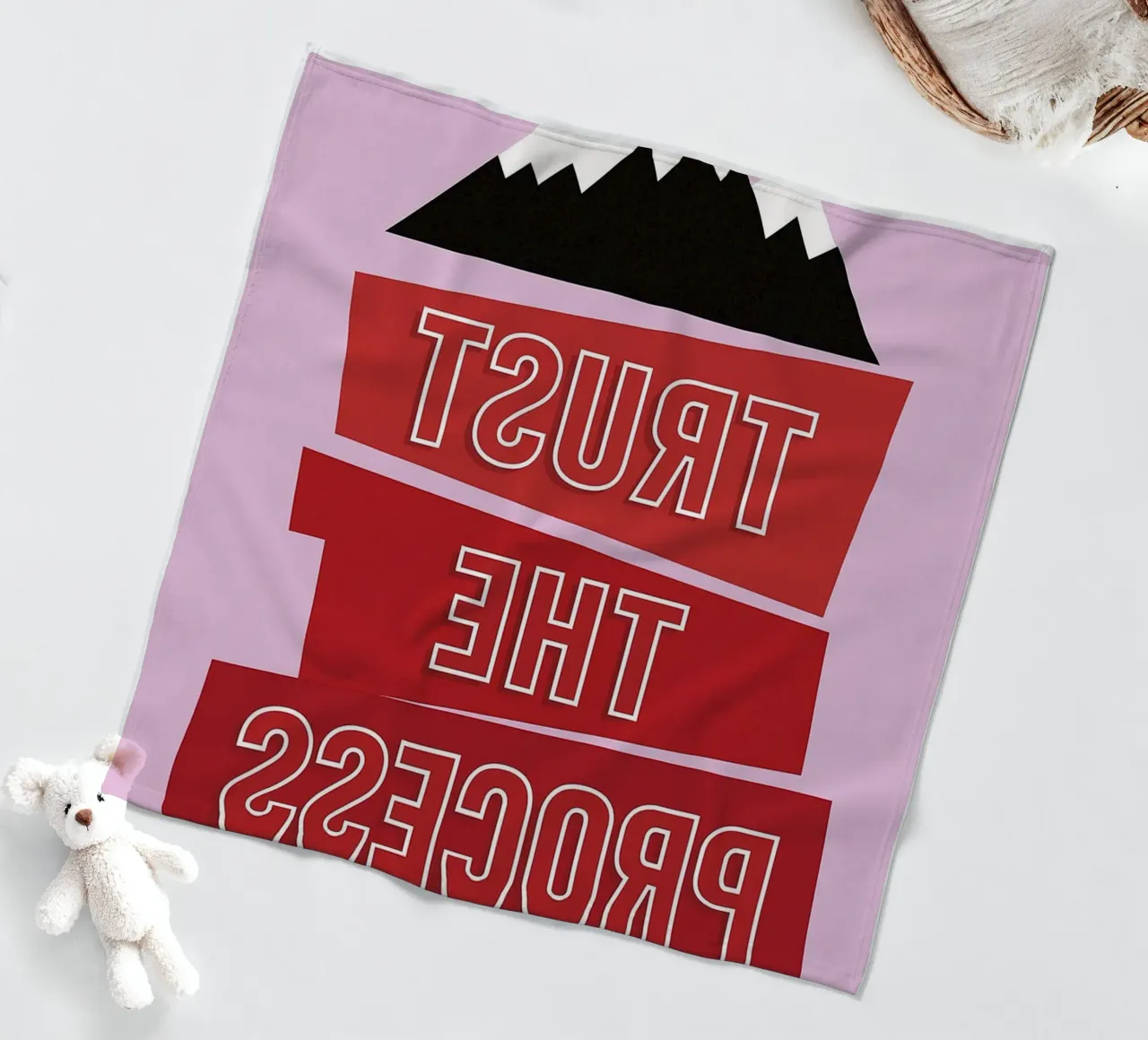 trust the process Fleecedecke von groogoals