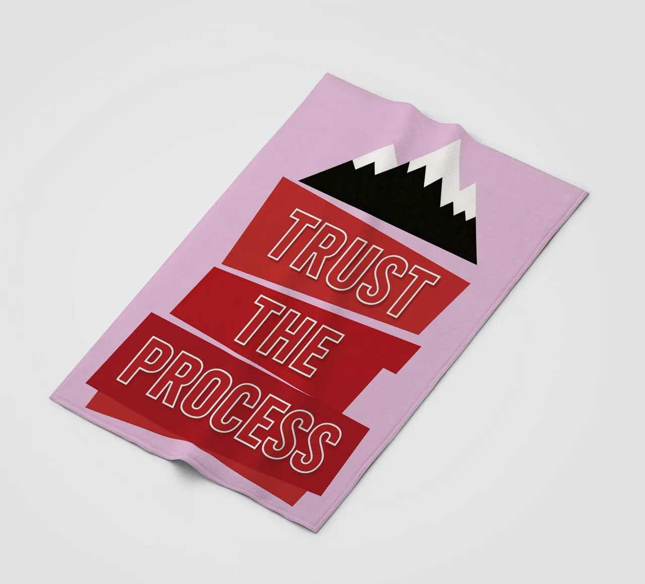 trust the process Fleecedecke von groogoals