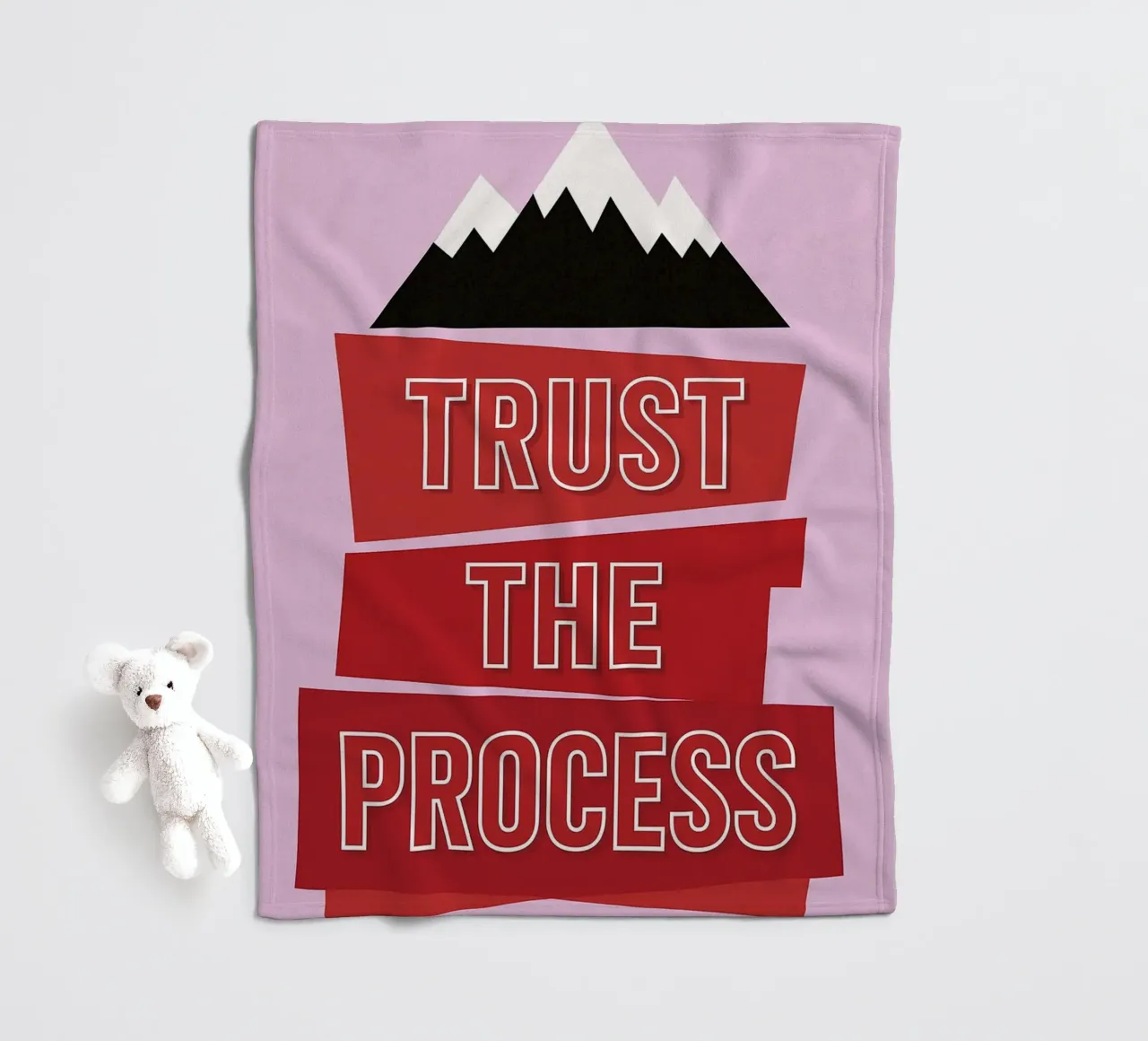 trust the process Fleecedecke von groogoals