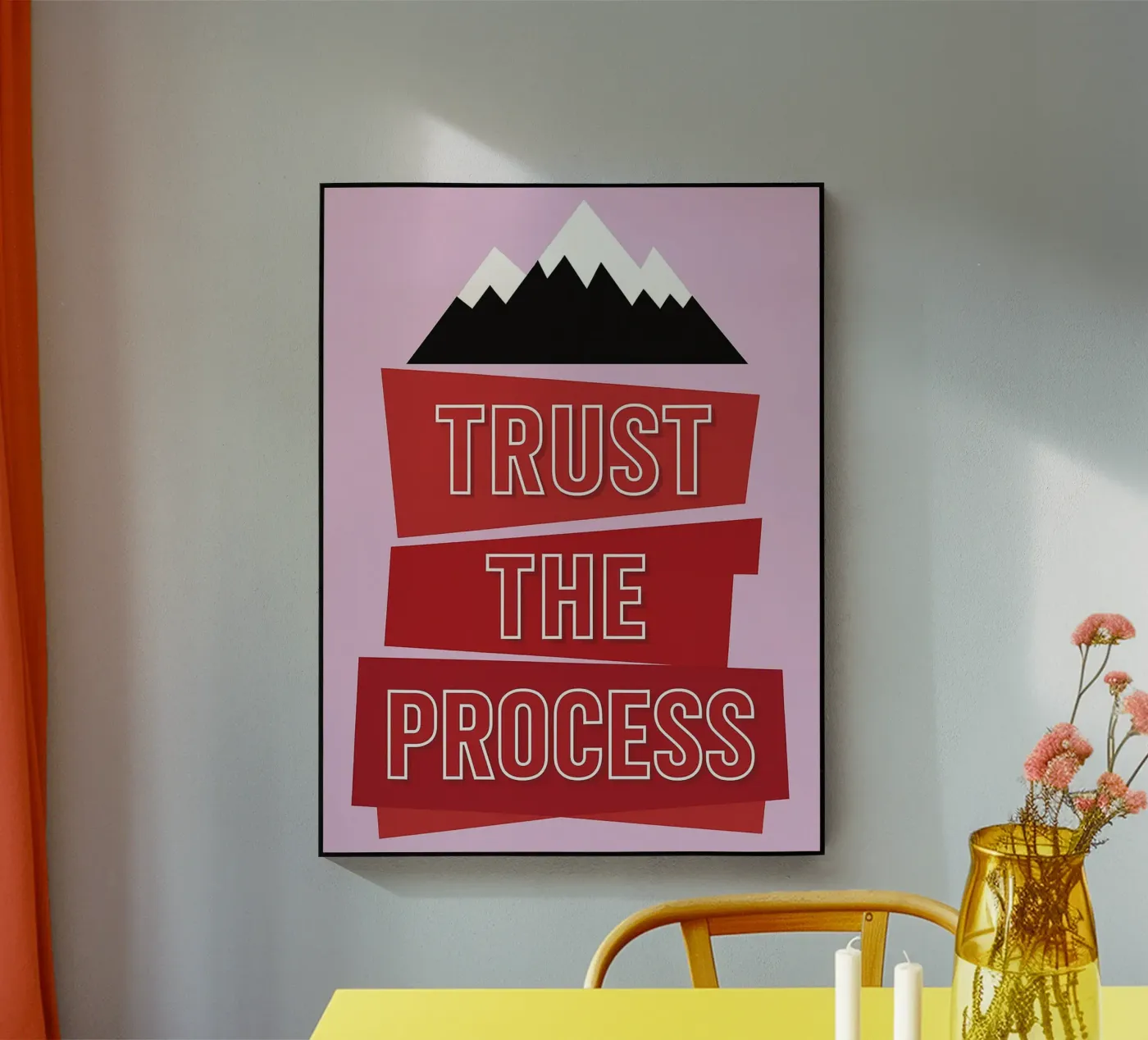 trust the process acryl van groogoals