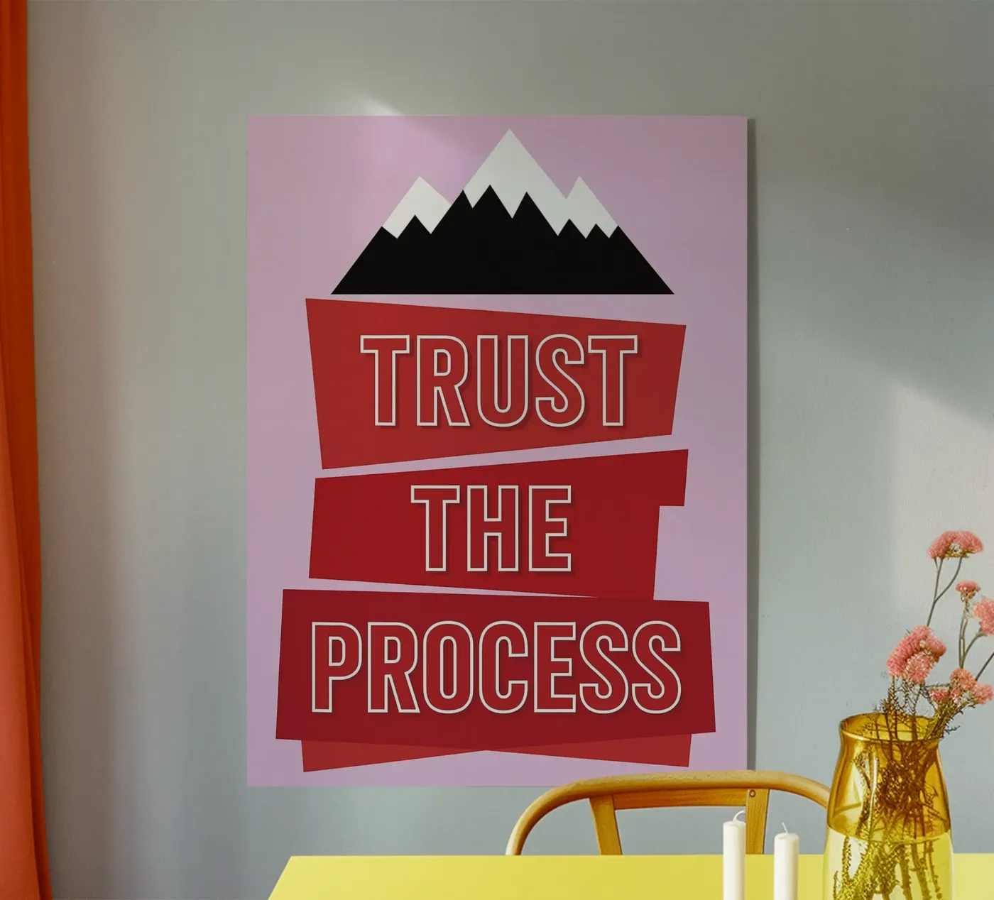 trust the process acryl van groogoals