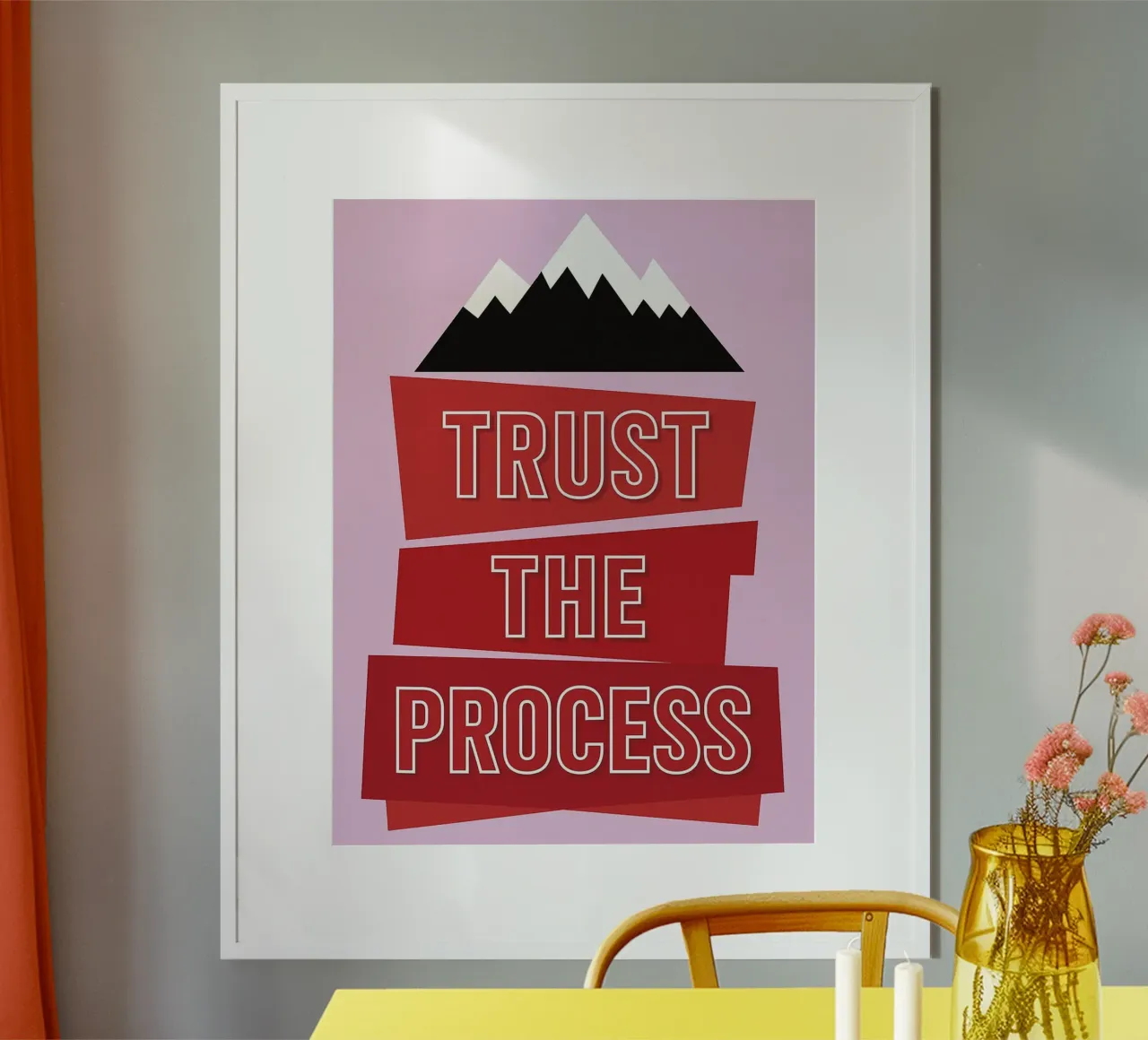 trust the process poster by groogoals