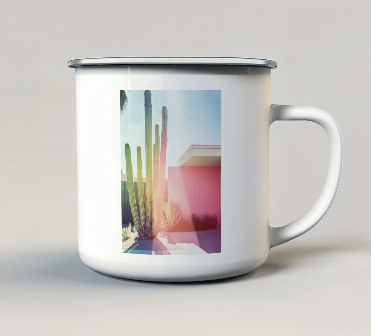 3 tazza in smalto da Pink California | Affiches & Posters