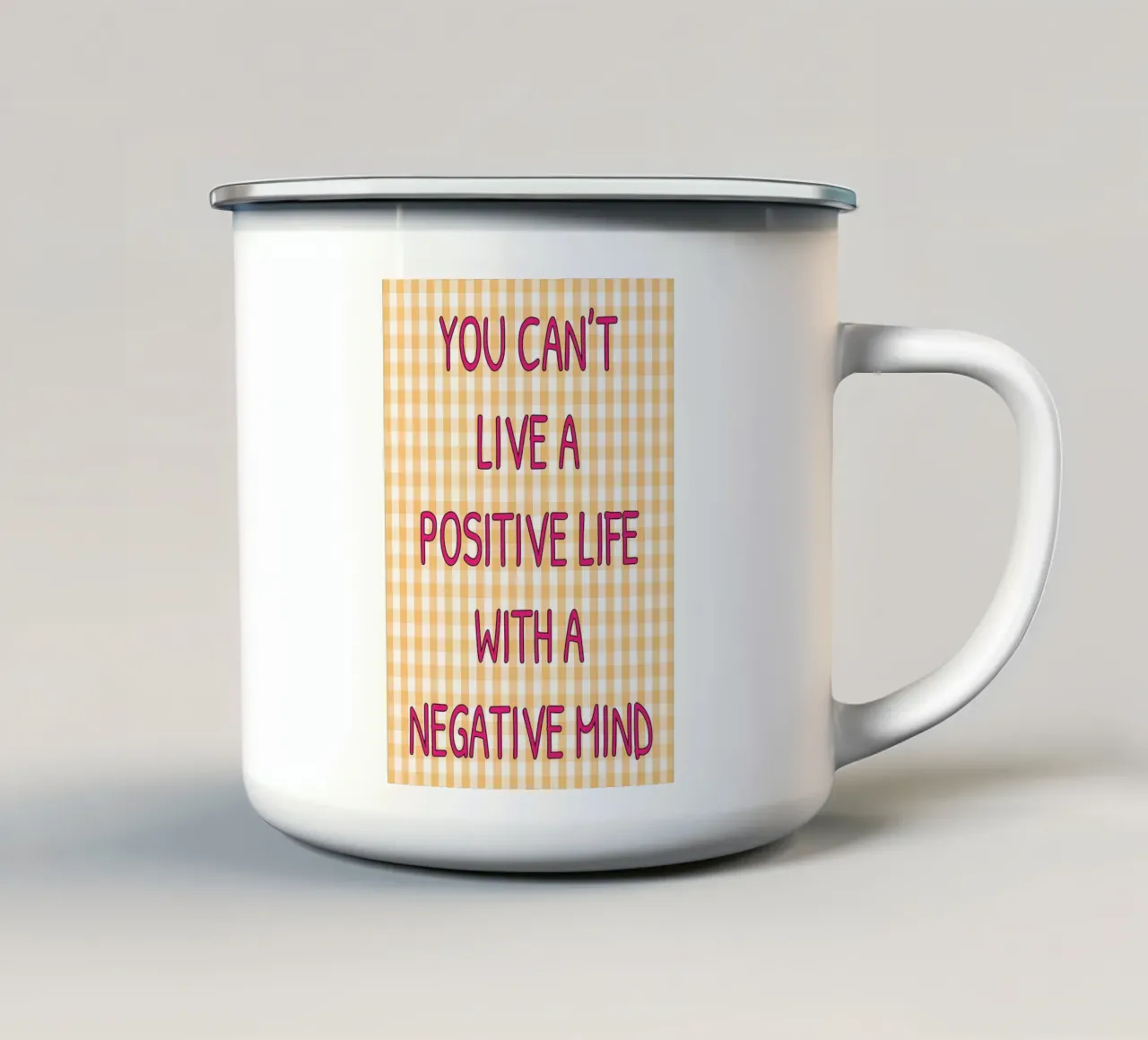 non puoi vivere tazza in smalto da groogoals