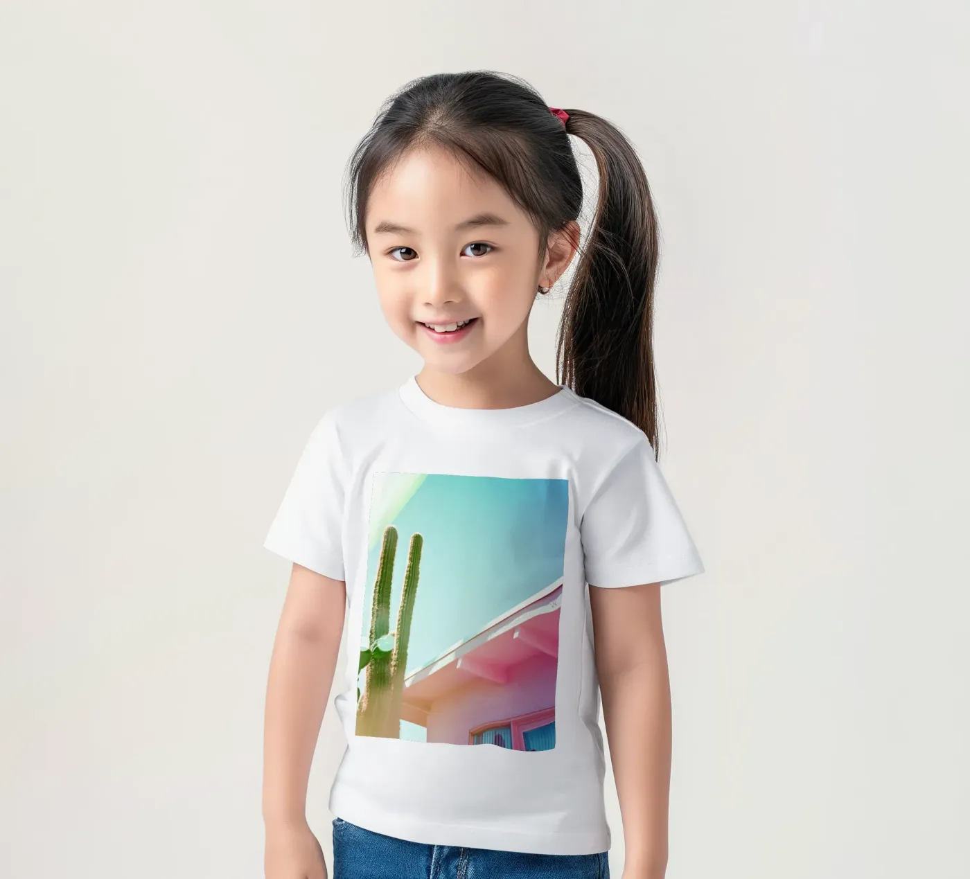 4 kinder t-shirt van Pink California | Affiches & Posters
