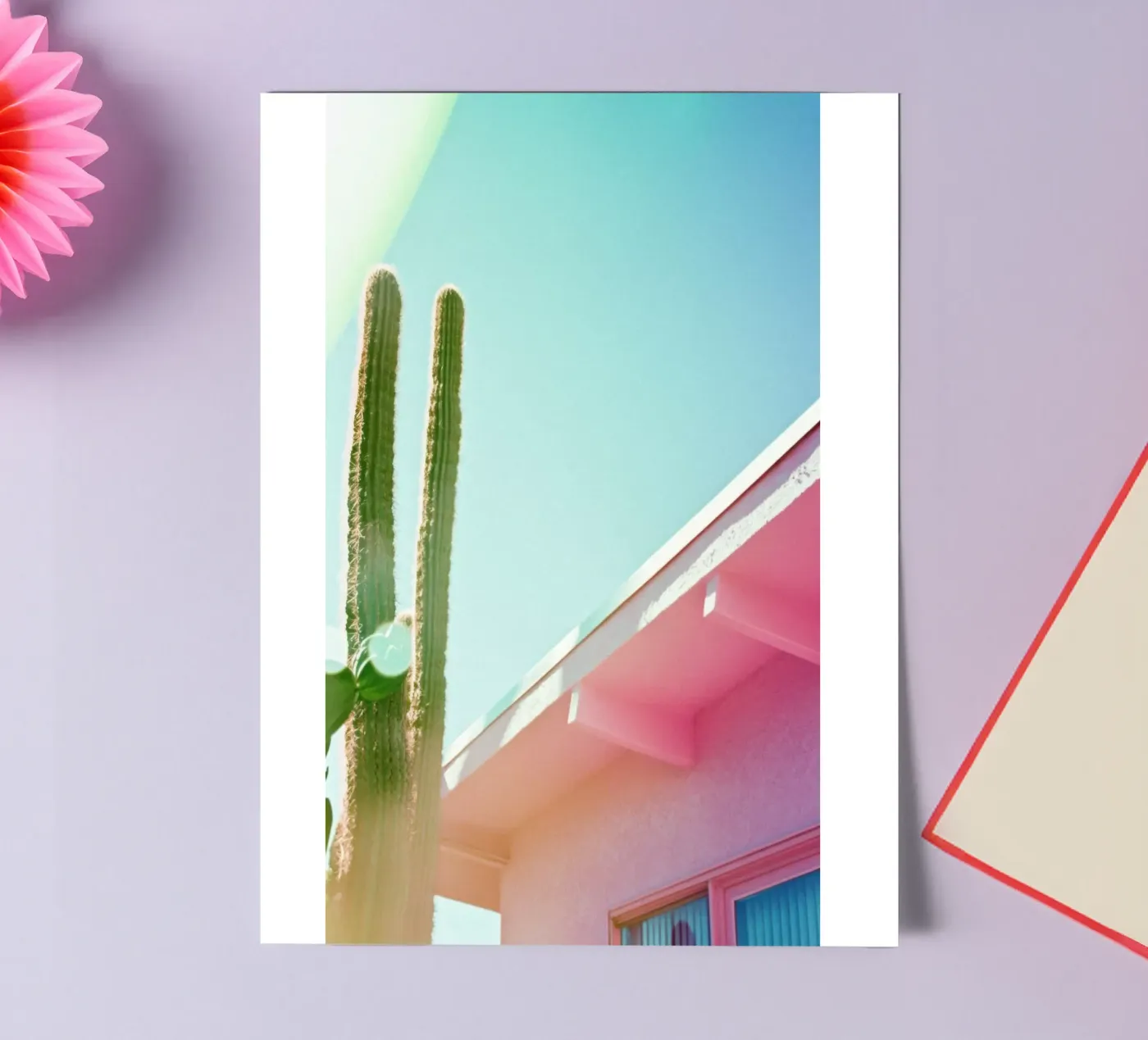 4 stickervel van Pink California | Affiches & Posters