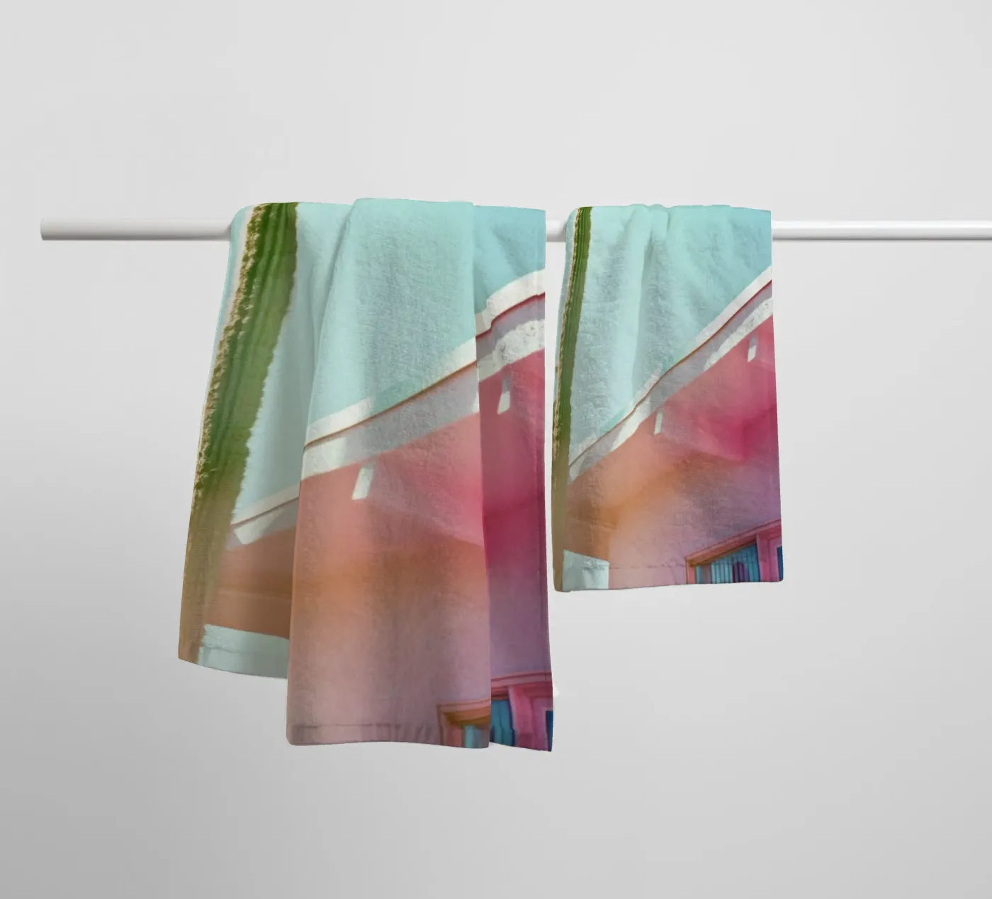 4 badhanddoek van Pink California | Affiches & Posters