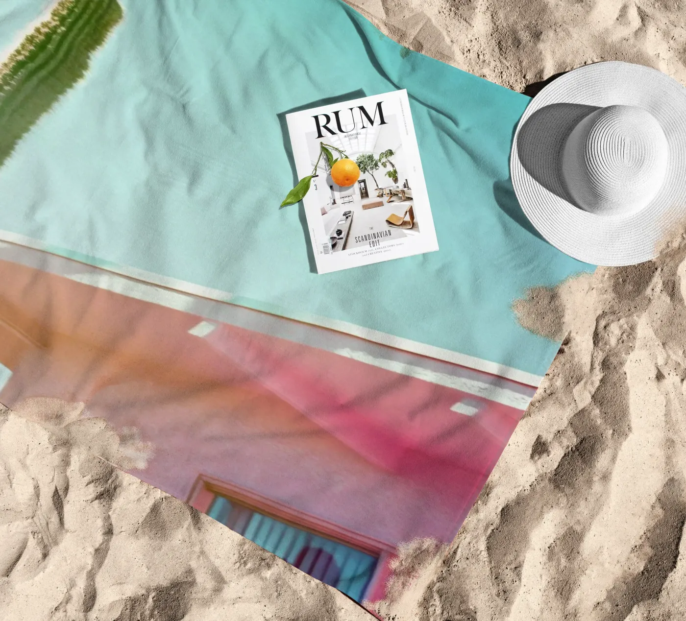 4 strandhanddoek van Pink California | Affiches & Posters