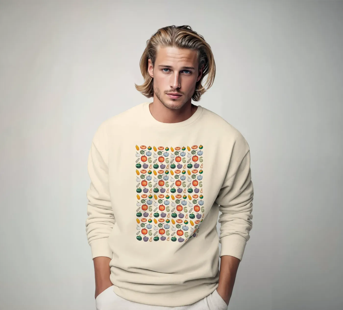 Pumpkin pattern sweat de Artsymalistic