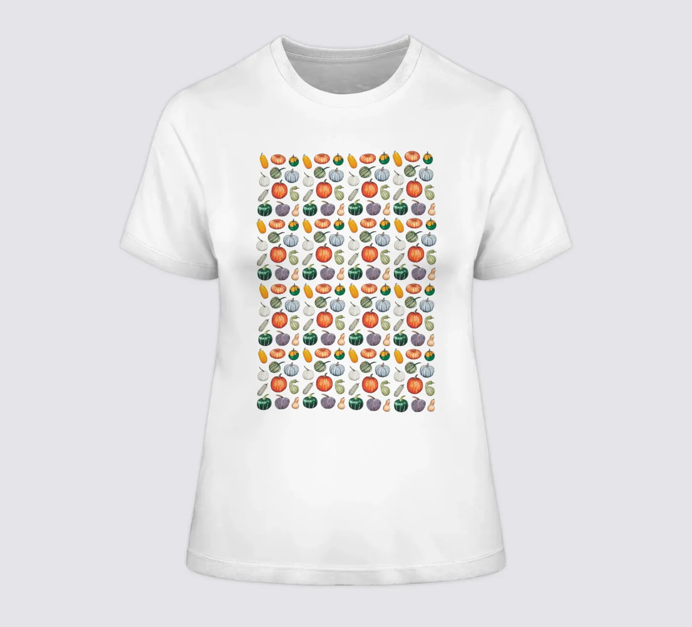 Pumpkin pattern t-shirt da donna da Artsymalistic