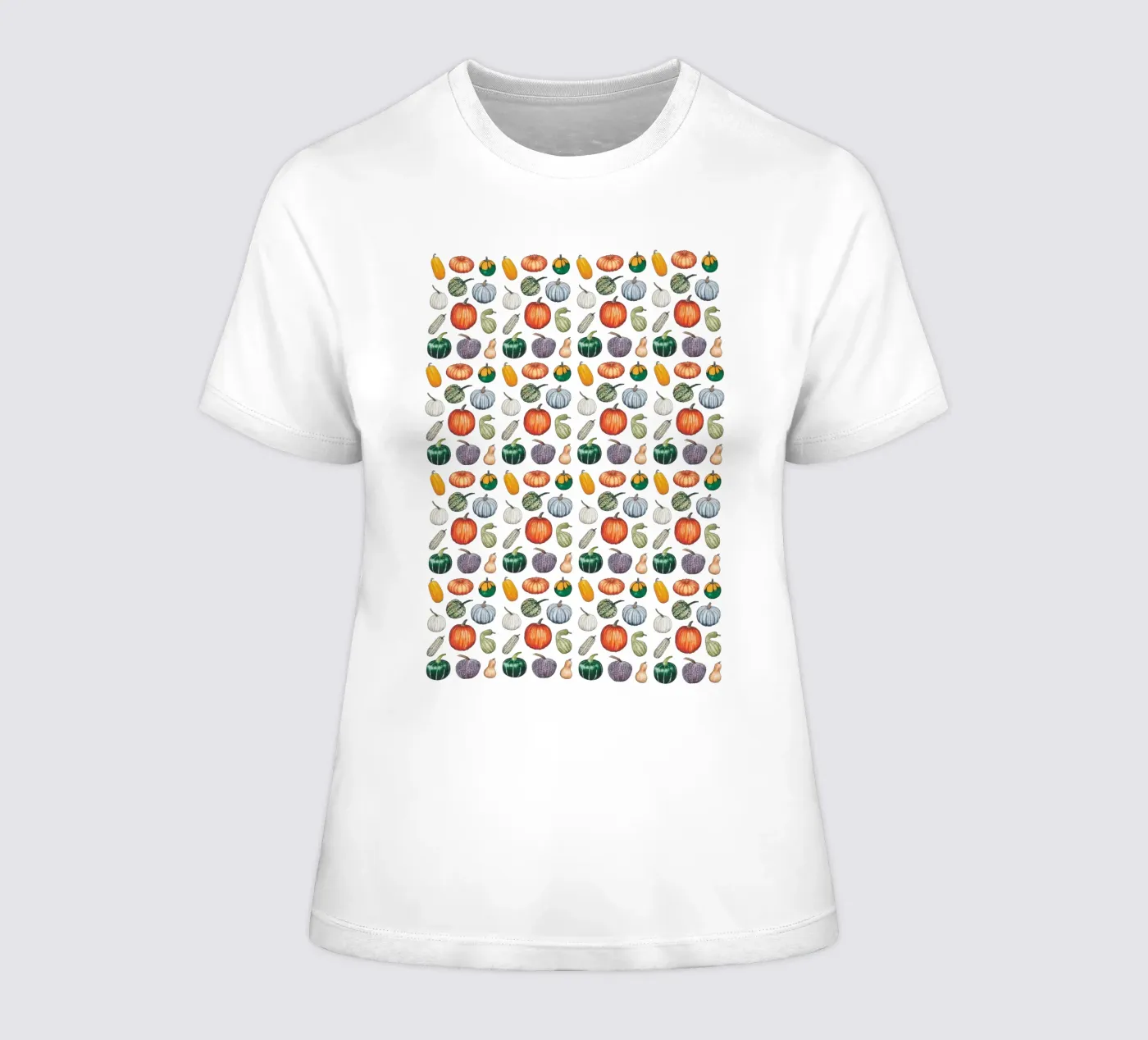 Pumpkin pattern t-shirt da donna da Artsymalistic