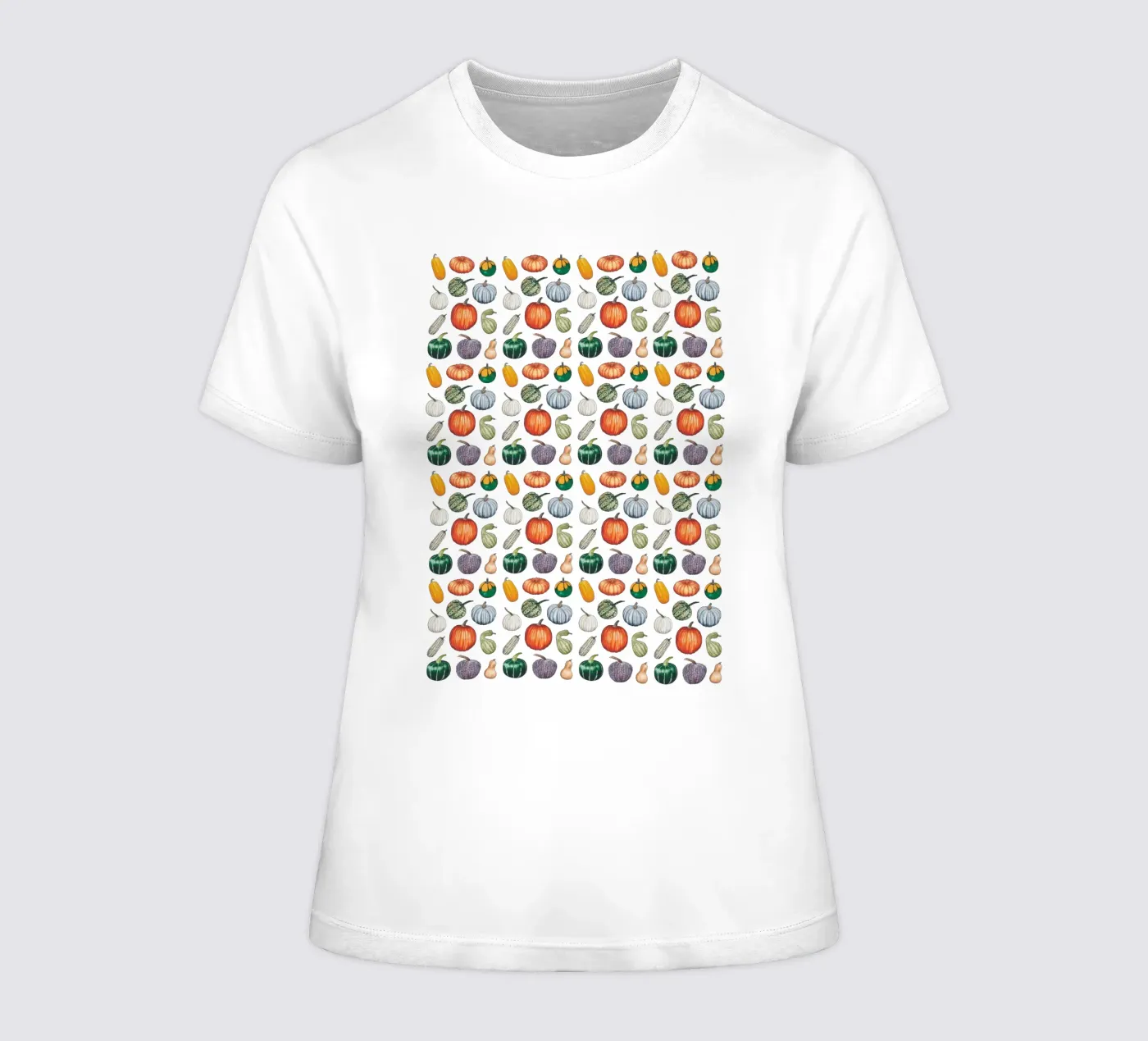 Pumpkin pattern t-shirt da donna da Artsymalistic