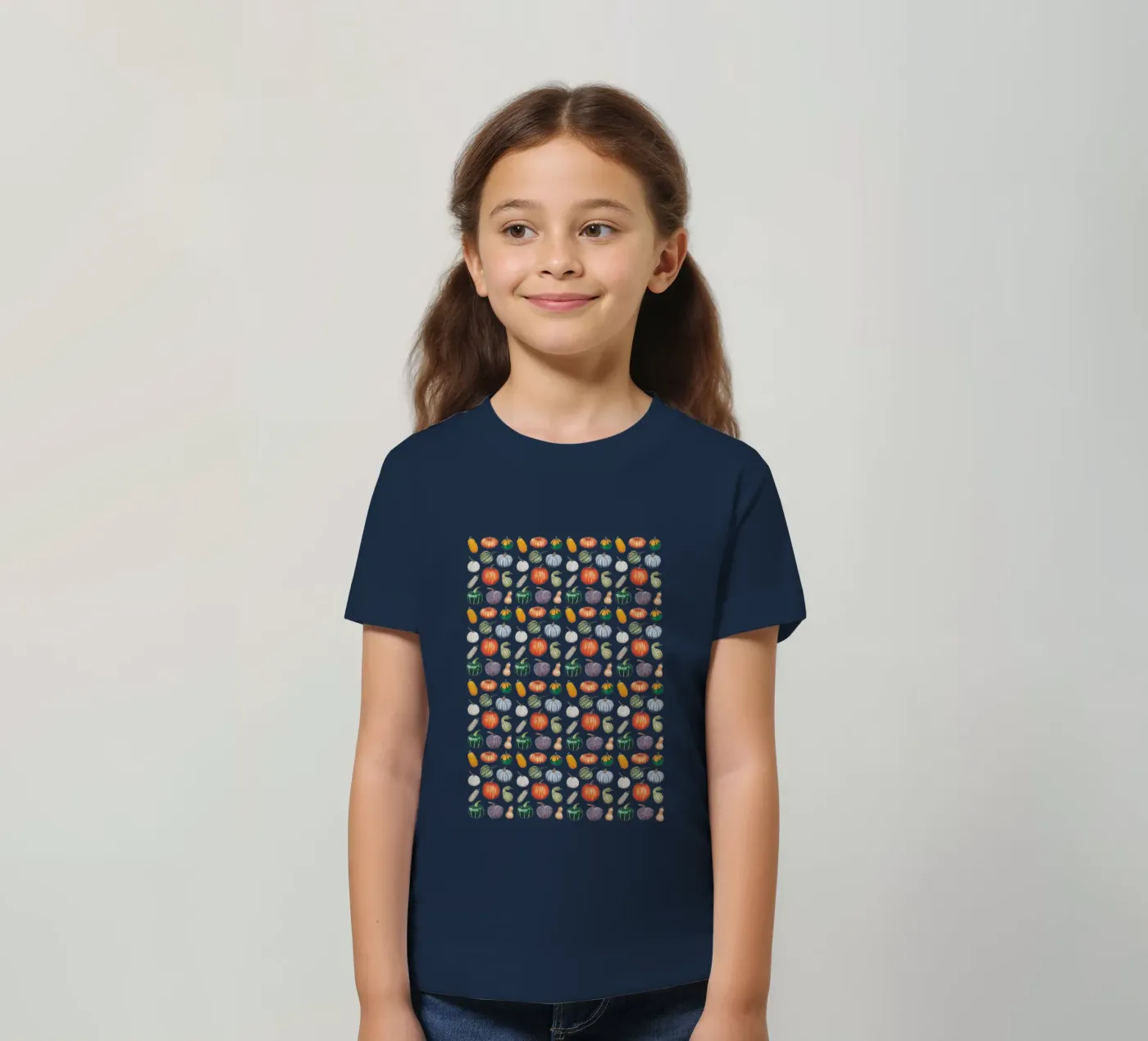Pumpkin pattern kinder t-shirt van Artsymalistic