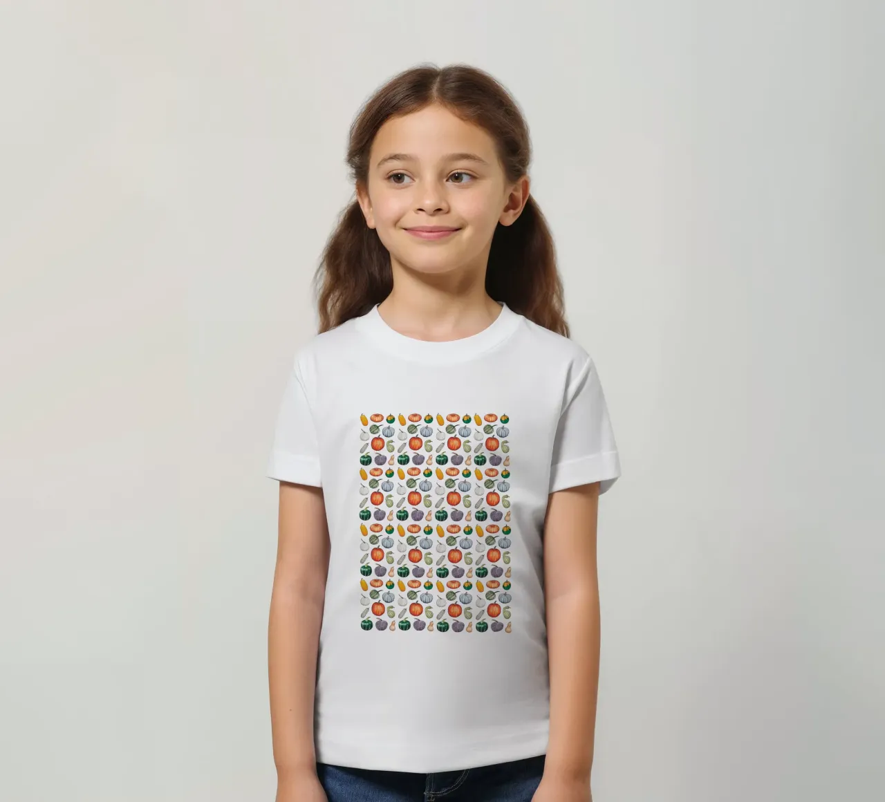 Pumpkin pattern kinder t-shirt van Artsymalistic
