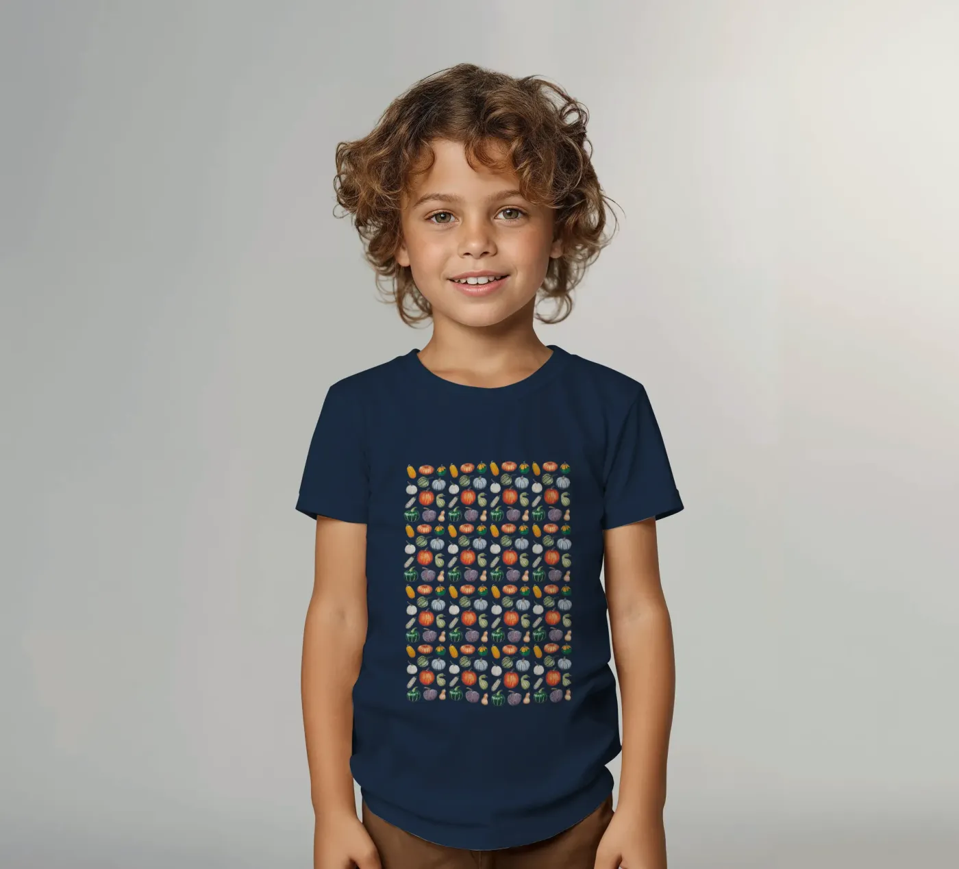 Pumpkin pattern kinder t-shirt van Artsymalistic