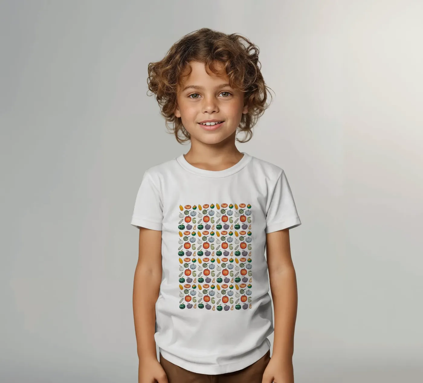 Pumpkin pattern kinder t-shirt van Artsymalistic
