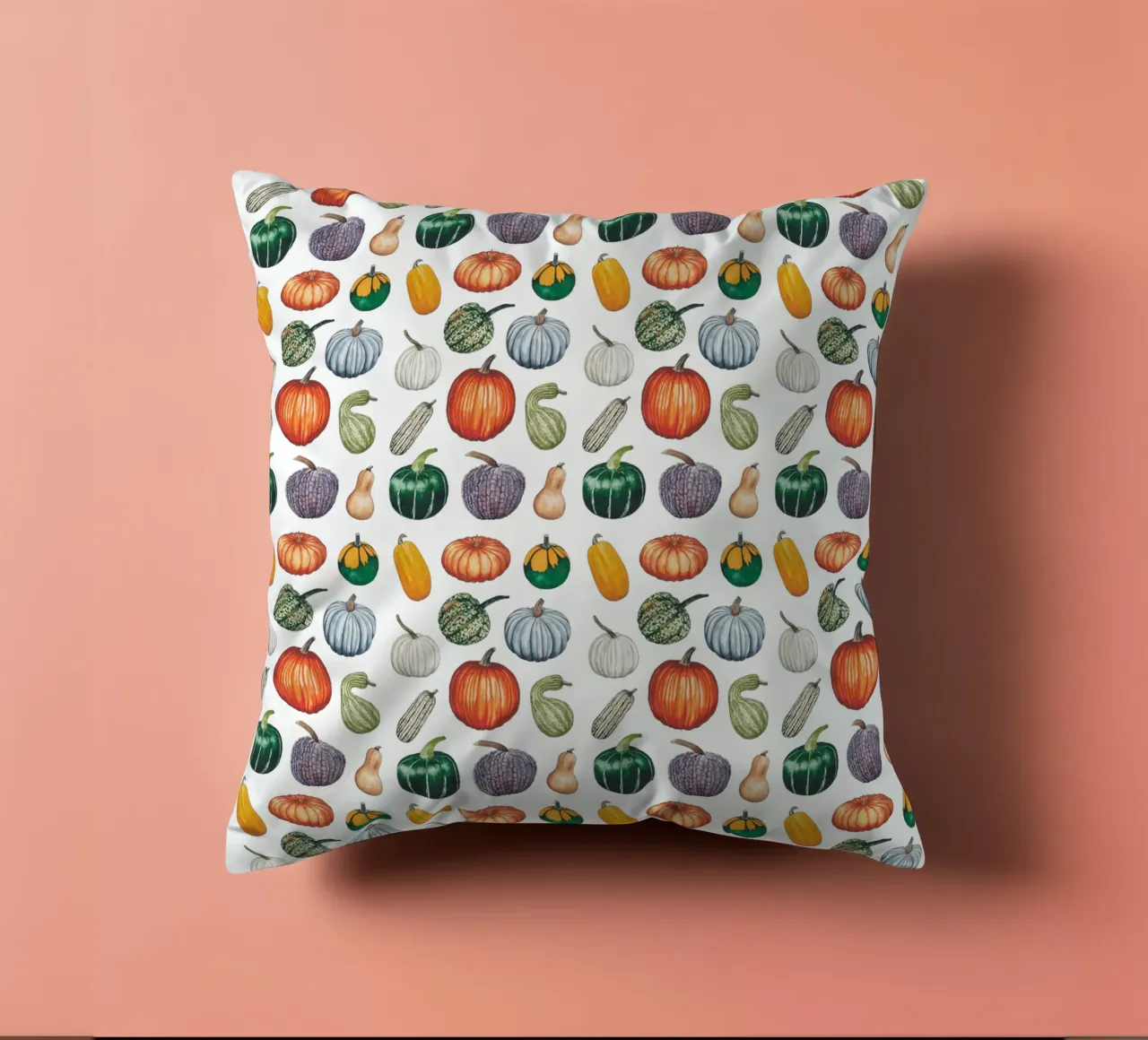 Pumpkin pattern cuscino da Artsymalistic