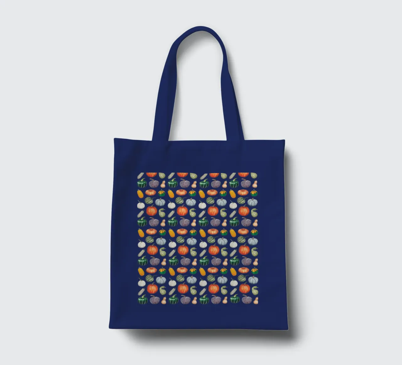 Pumpkin pattern tote bag by Artsymalistic