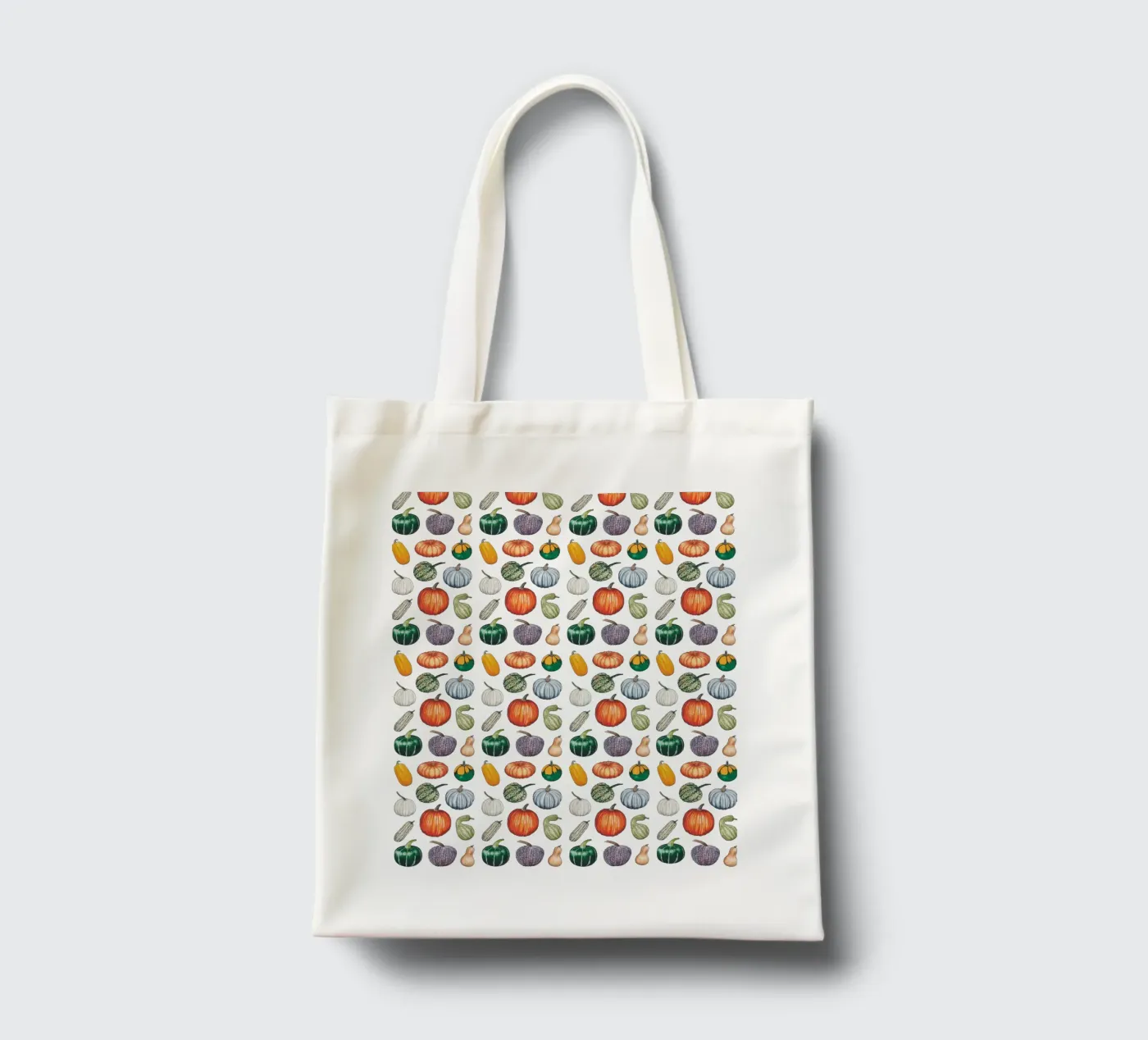 Pumpkin pattern tote bag by Artsymalistic