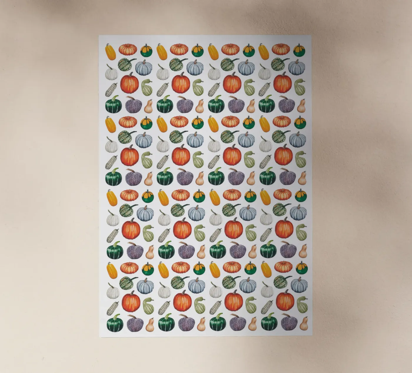 Pumpkin pattern backlit film by Artsymalistic