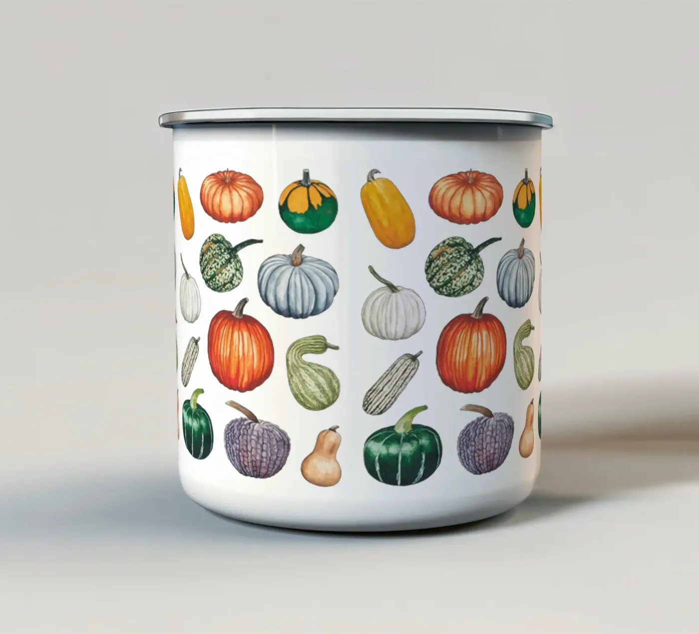 Pumpkin pattern emaille mok van Artsymalistic