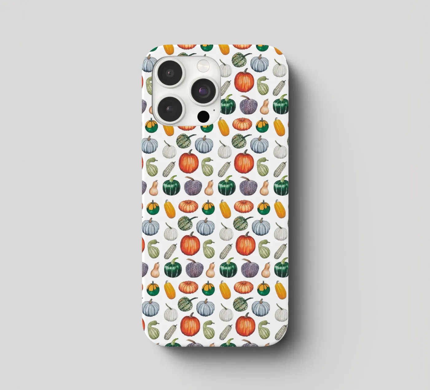 Pumpkin pattern iphone case by Artsymalistic