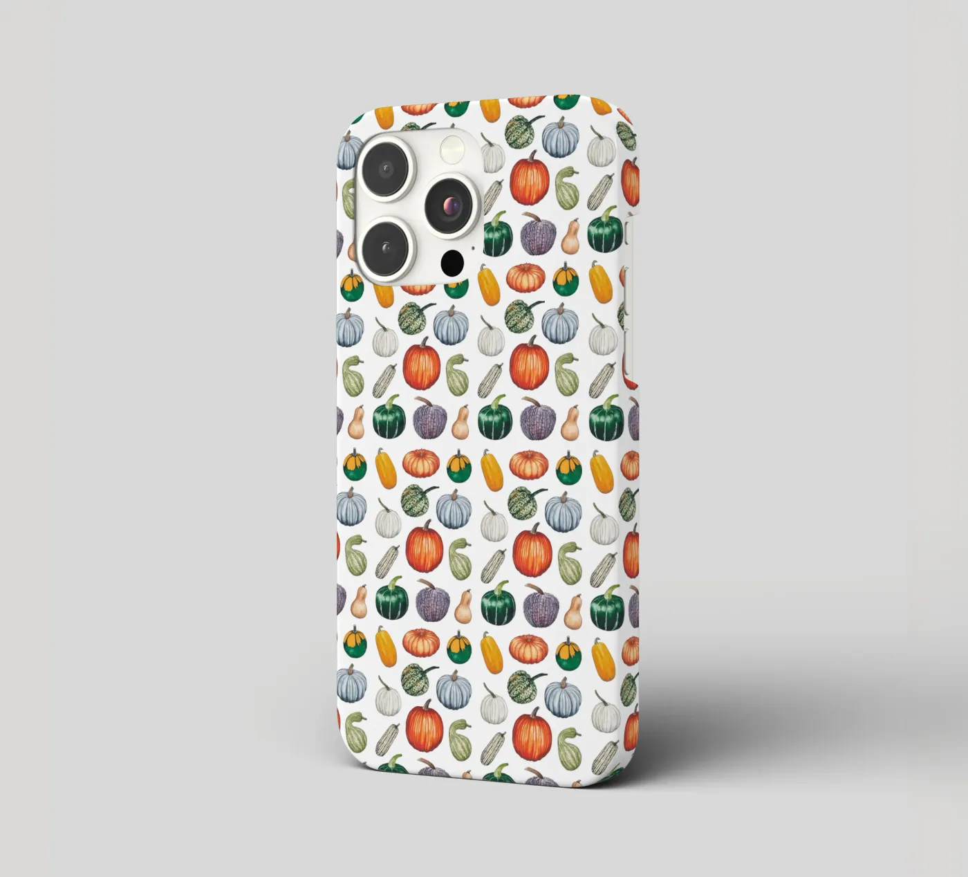 Pumpkin pattern iphone case by Artsymalistic