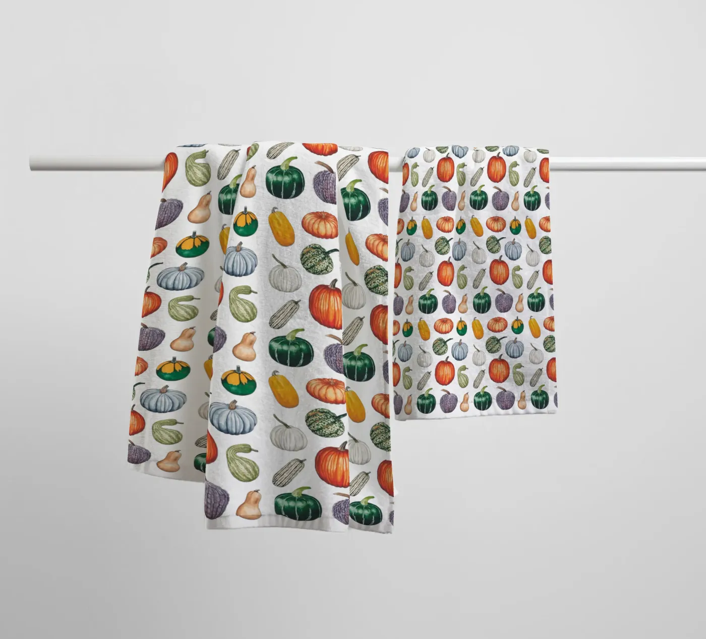 Pumpkin pattern badhanddoek van Artsymalistic