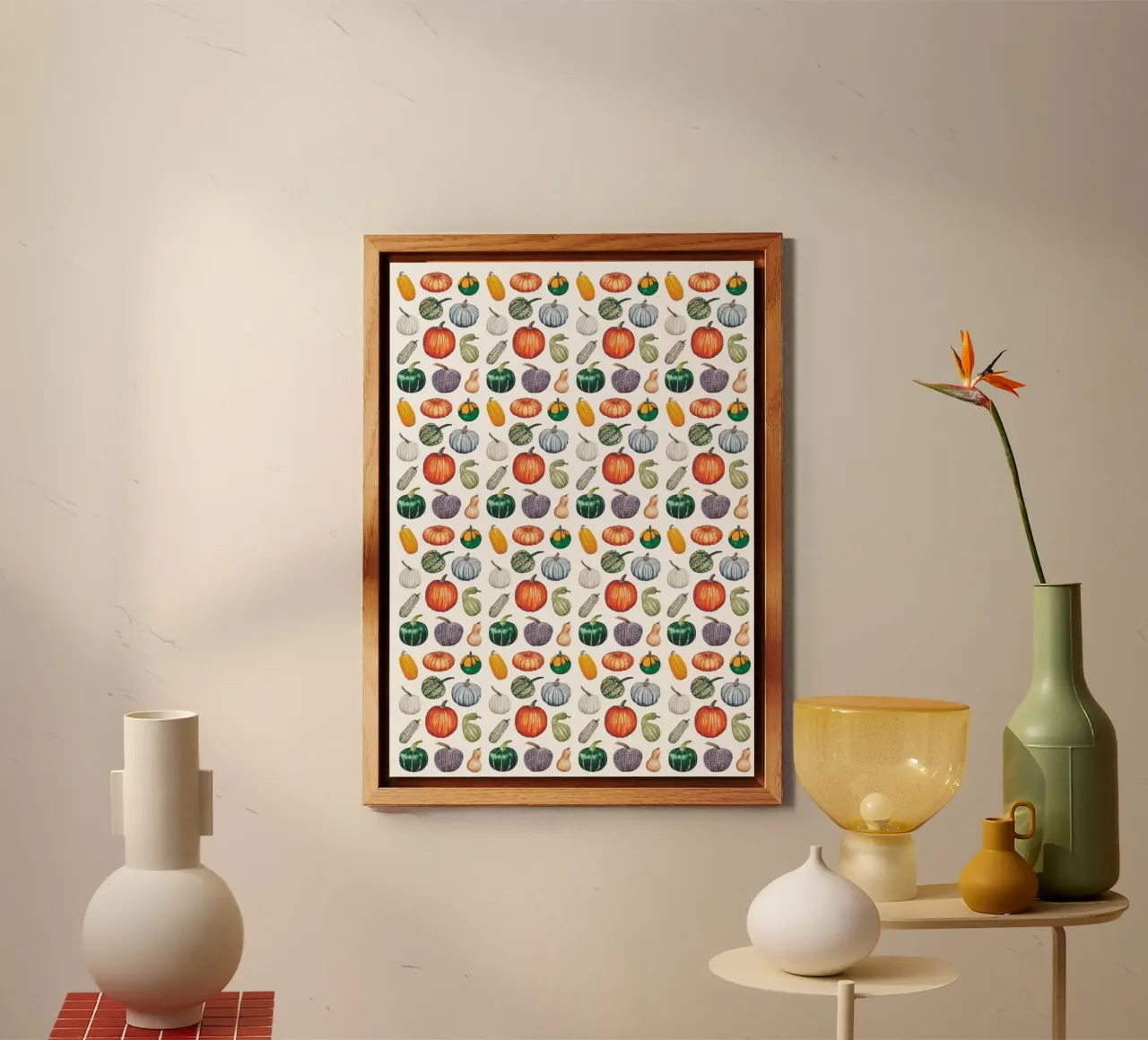 Pumpkin pattern alluminio dibond da Artsymalistic