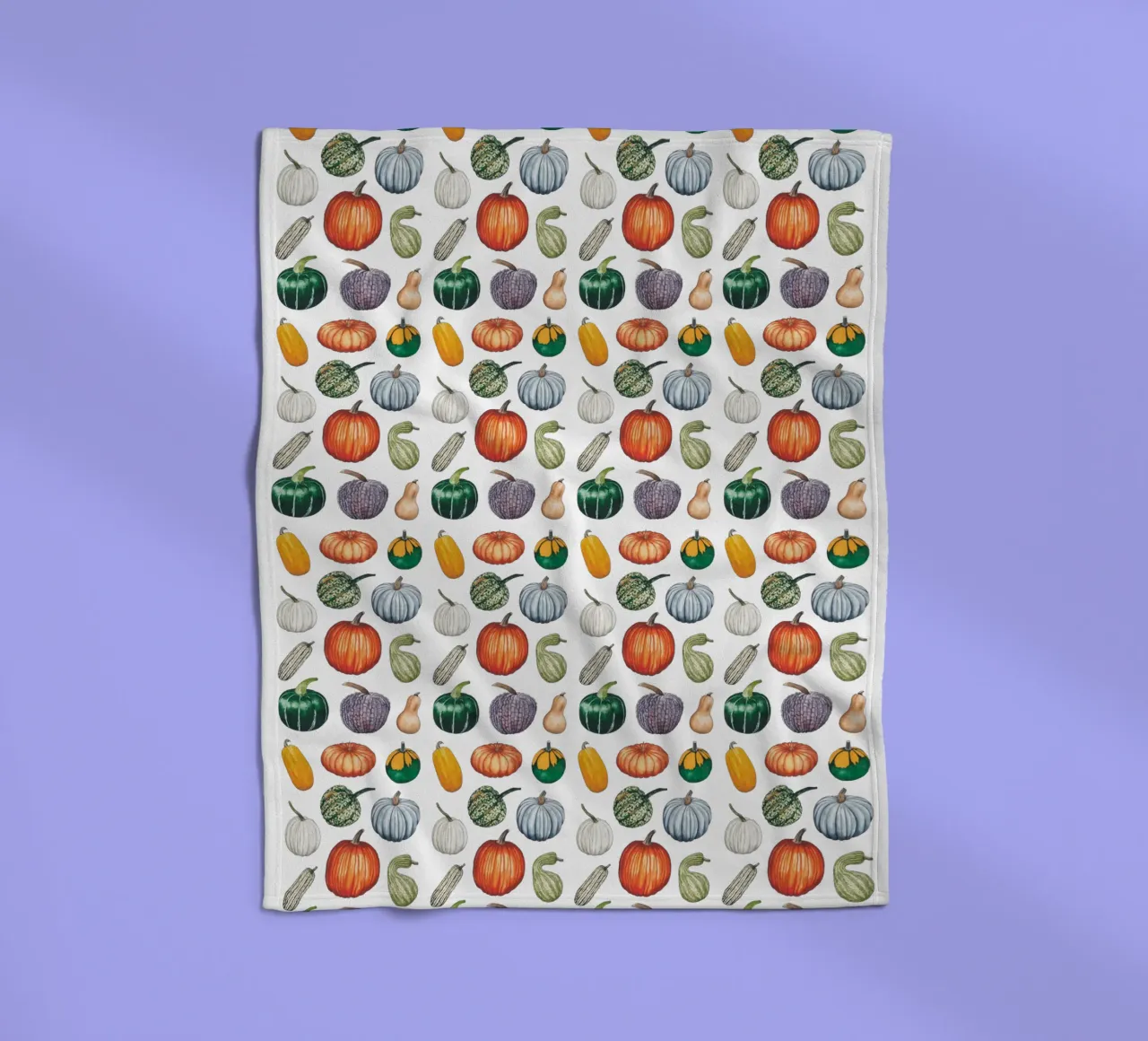 Pumpkin pattern Fleecedecke von Artsymalistic