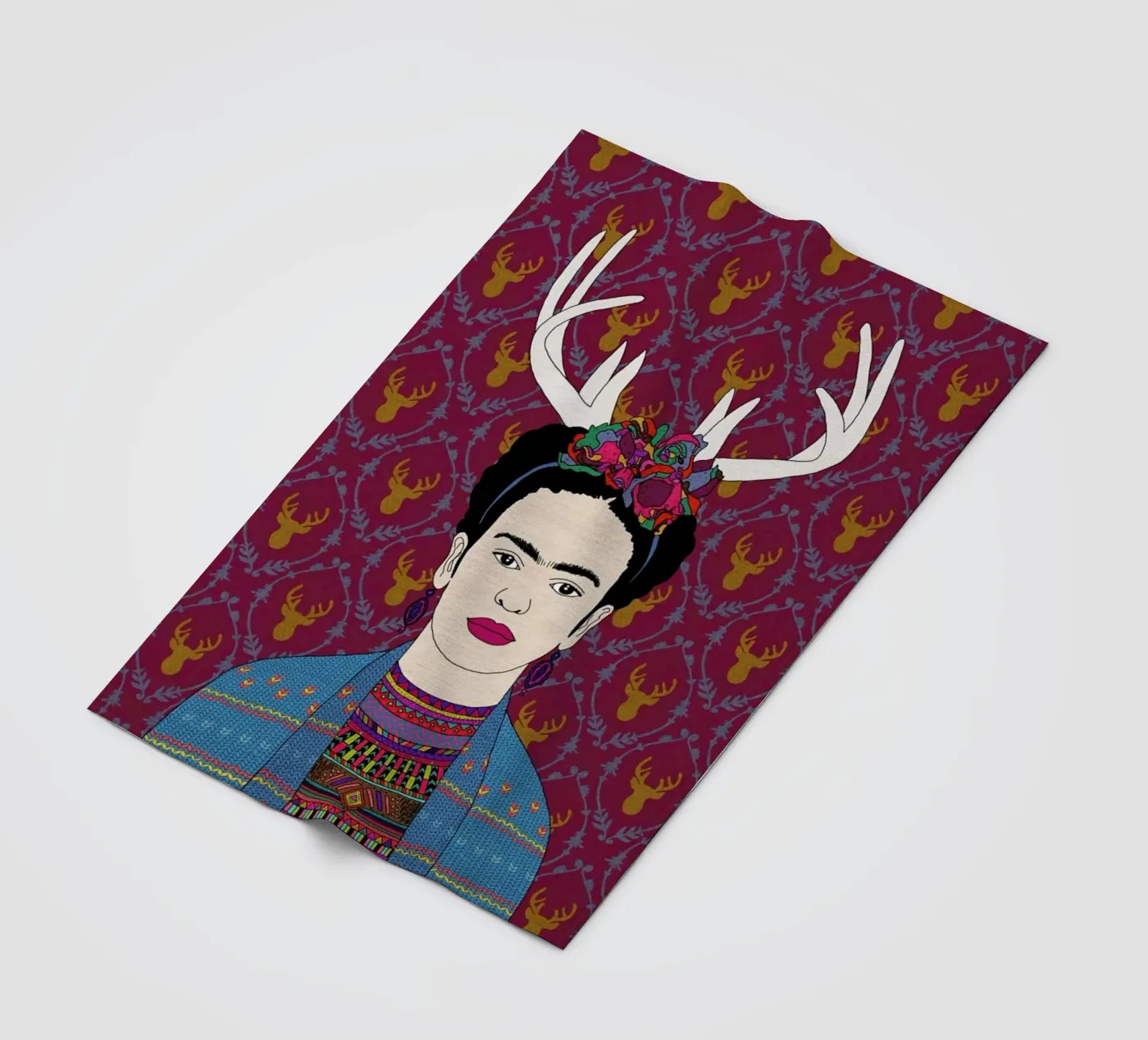 Deer Frida Fleecedecke von Bianca Green