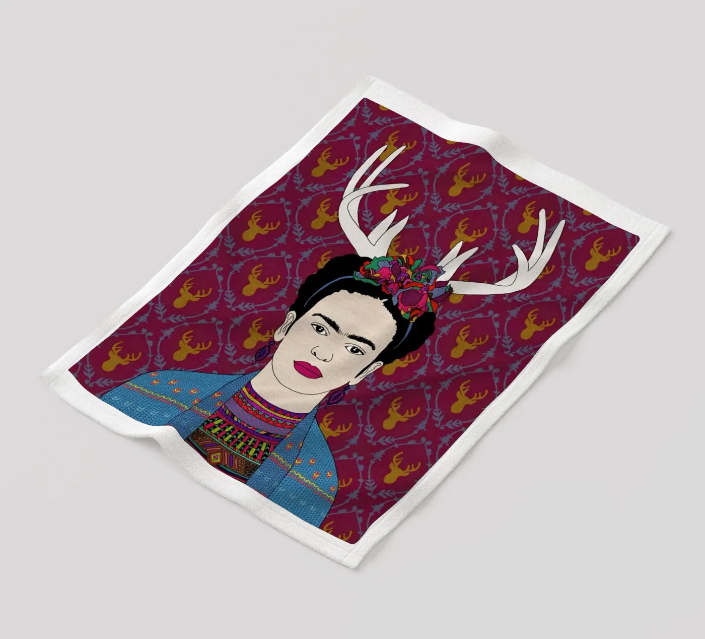 Deer Frida Fleecedecke von Bianca Green