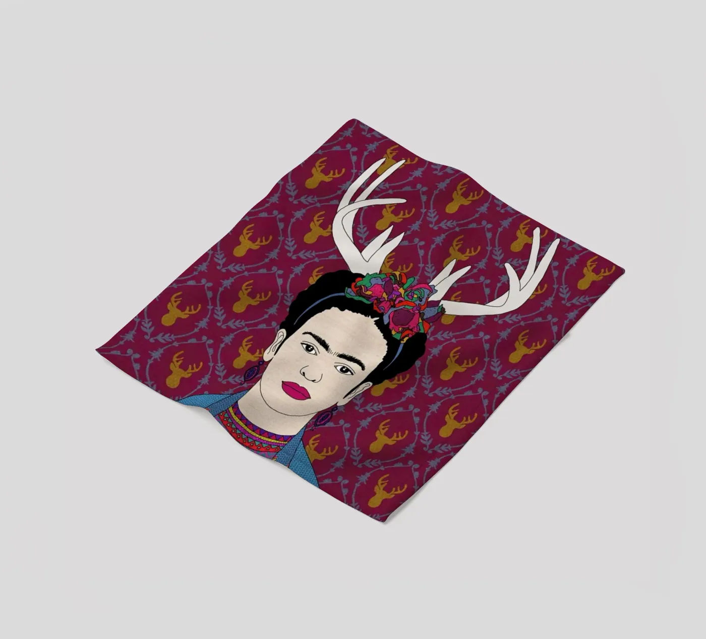 Deer Frida Fleecedecke von Bianca Green