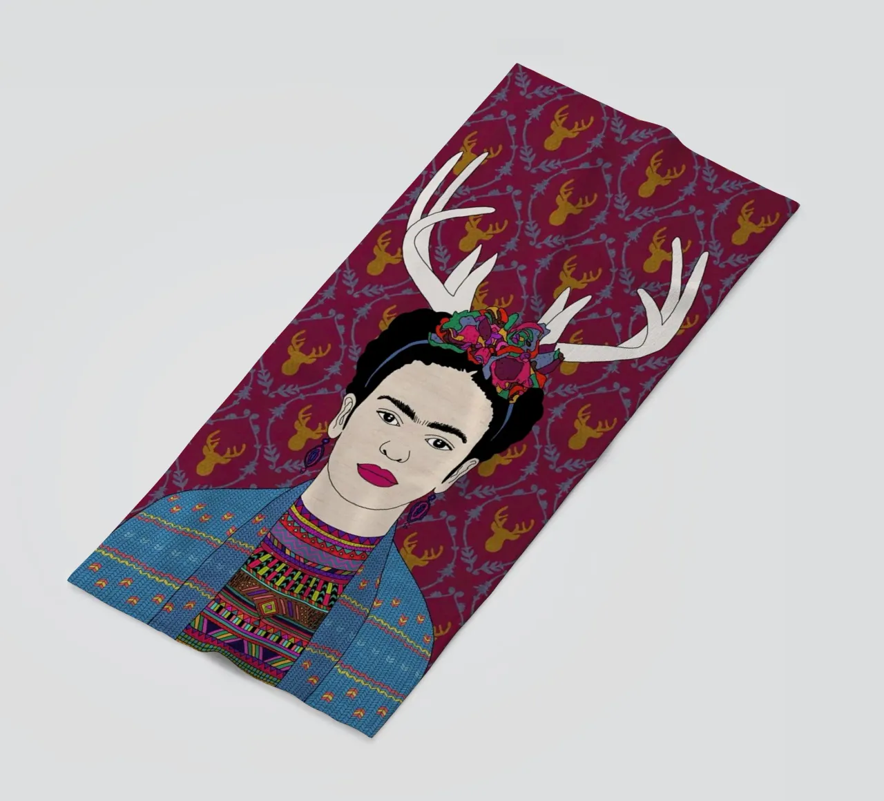 Deer Frida telo mare da Bianca Green