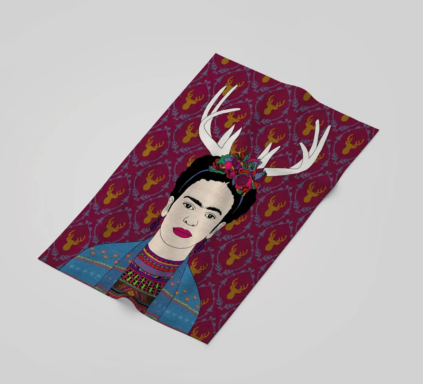 Deer Frida telo mare da Bianca Green