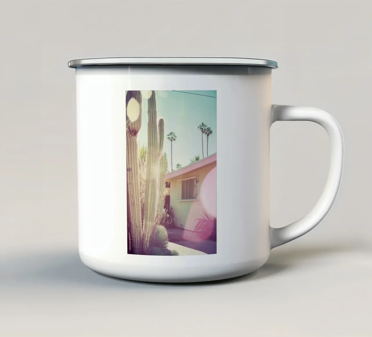 7 tazza in smalto da Pink California | Affiches & Posters