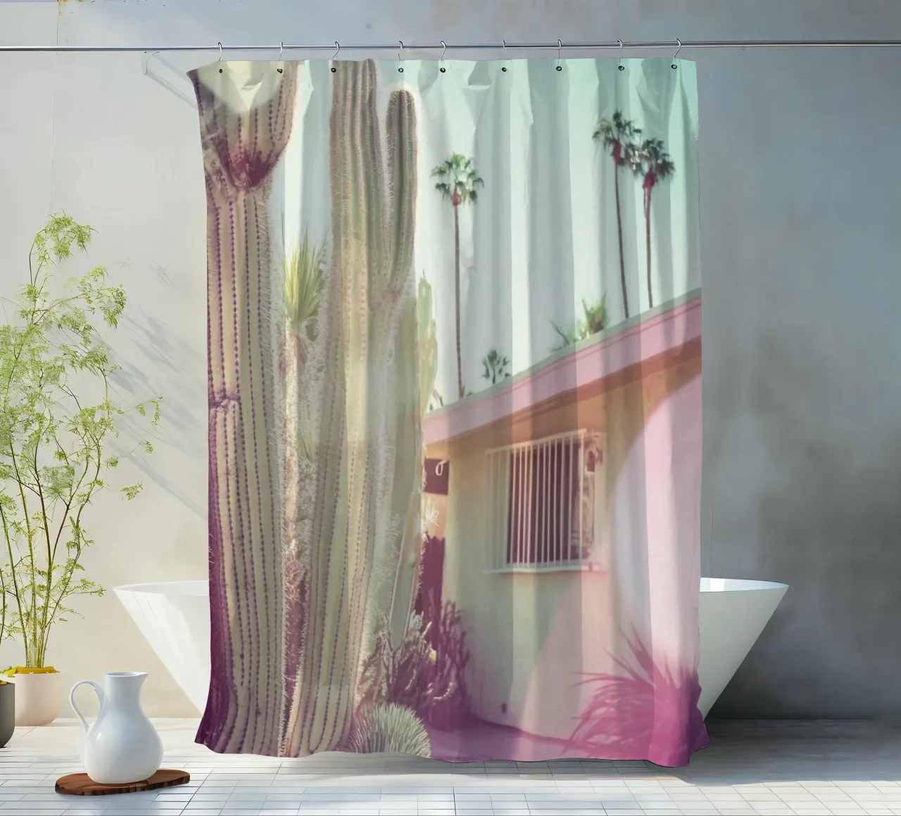 7 Duschvorhang von Pink California | Affiches & Posters