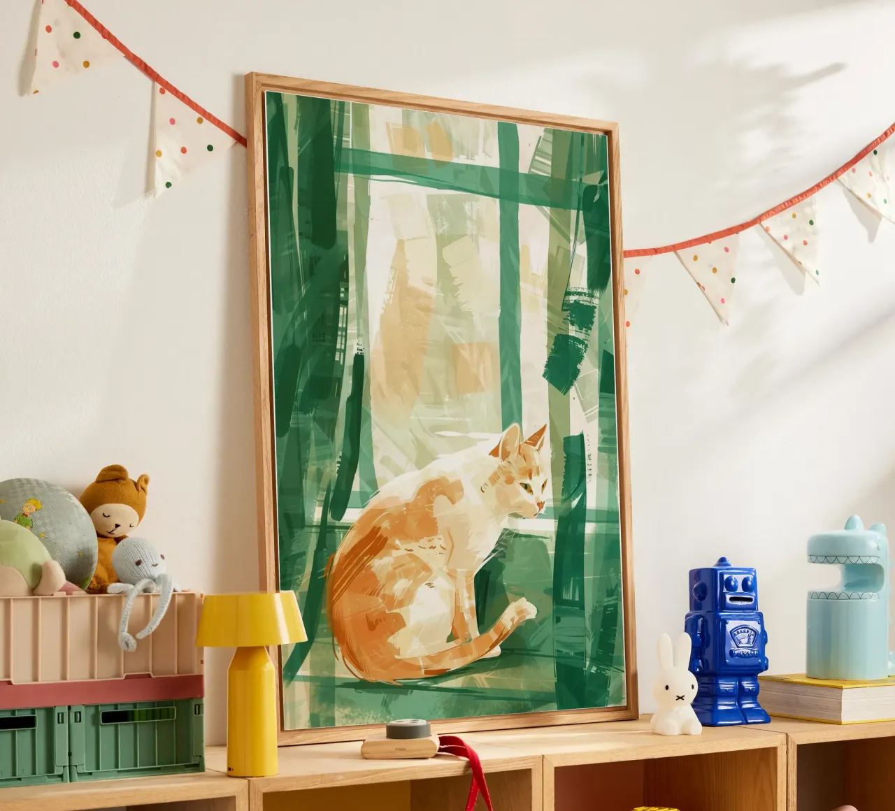 Ginger Cat by the Window plexiglass da wonderfolk