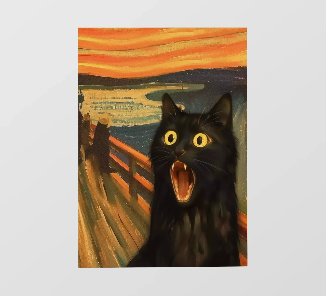 Kitty scream fotobehang van Dikhotomy