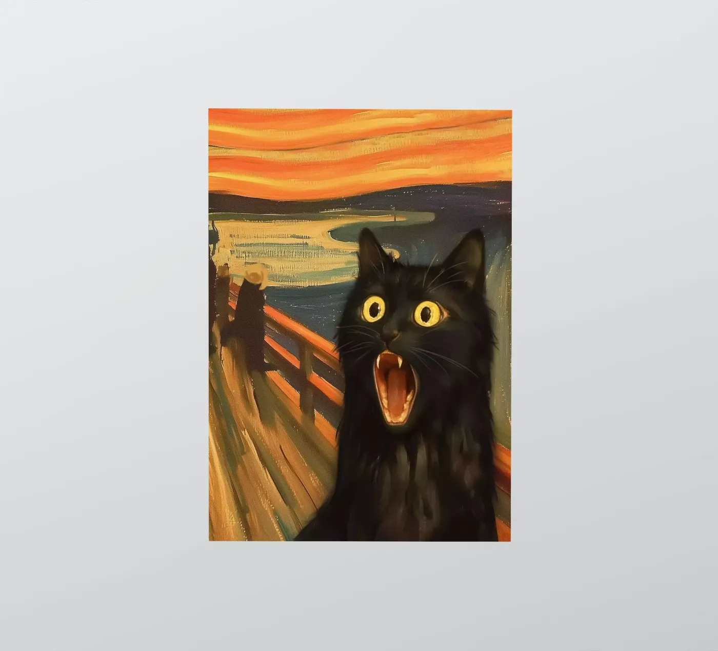 Kitty scream sticker van Dikhotomy