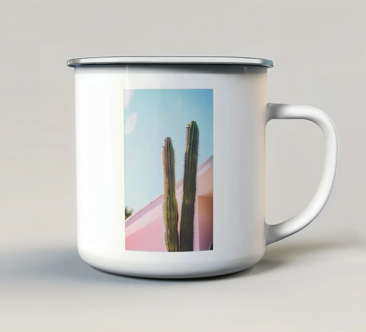 8 tazza in smalto da Pink California | Affiches & Posters