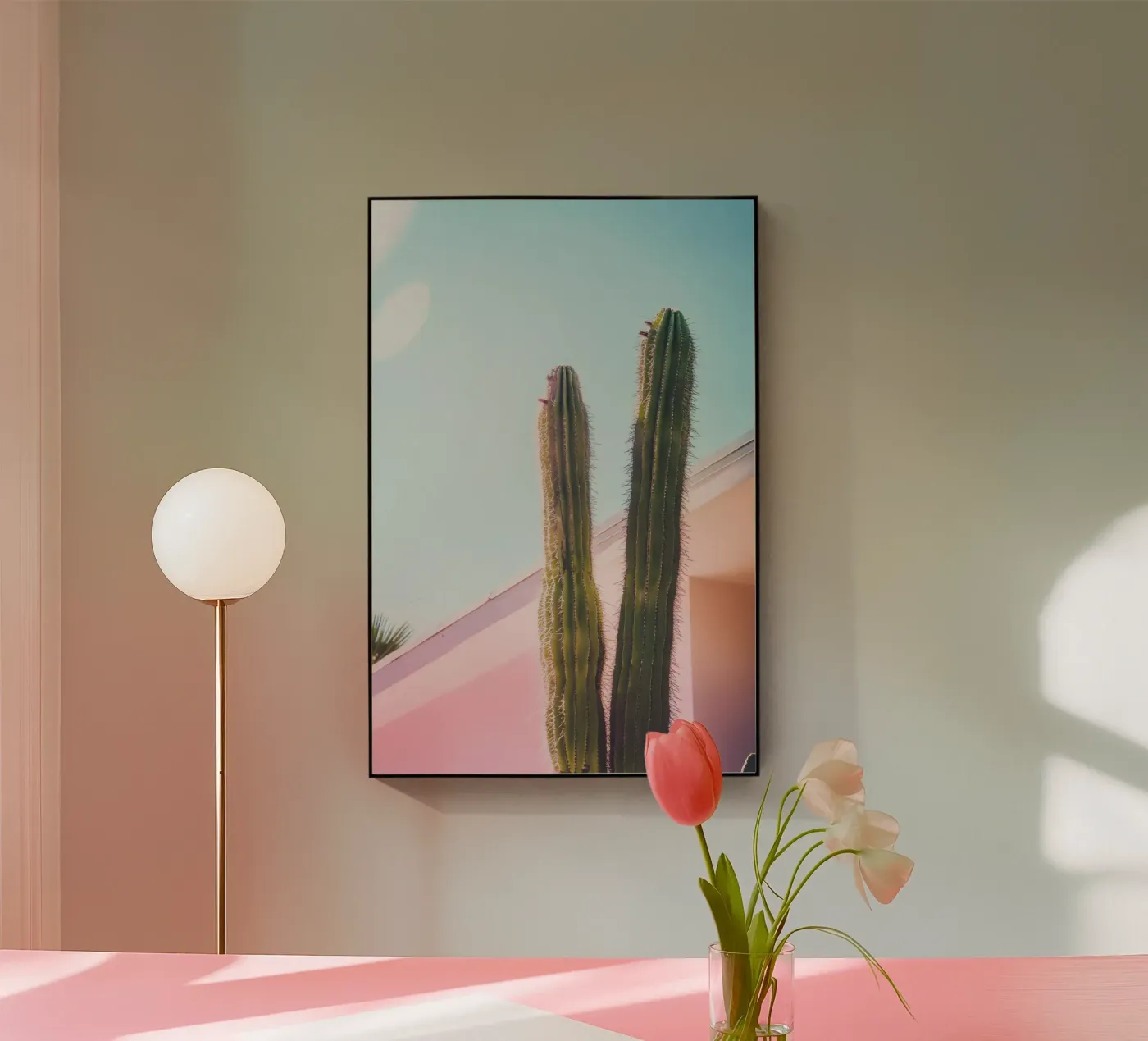 8 acryl van Pink California | Affiches & Posters