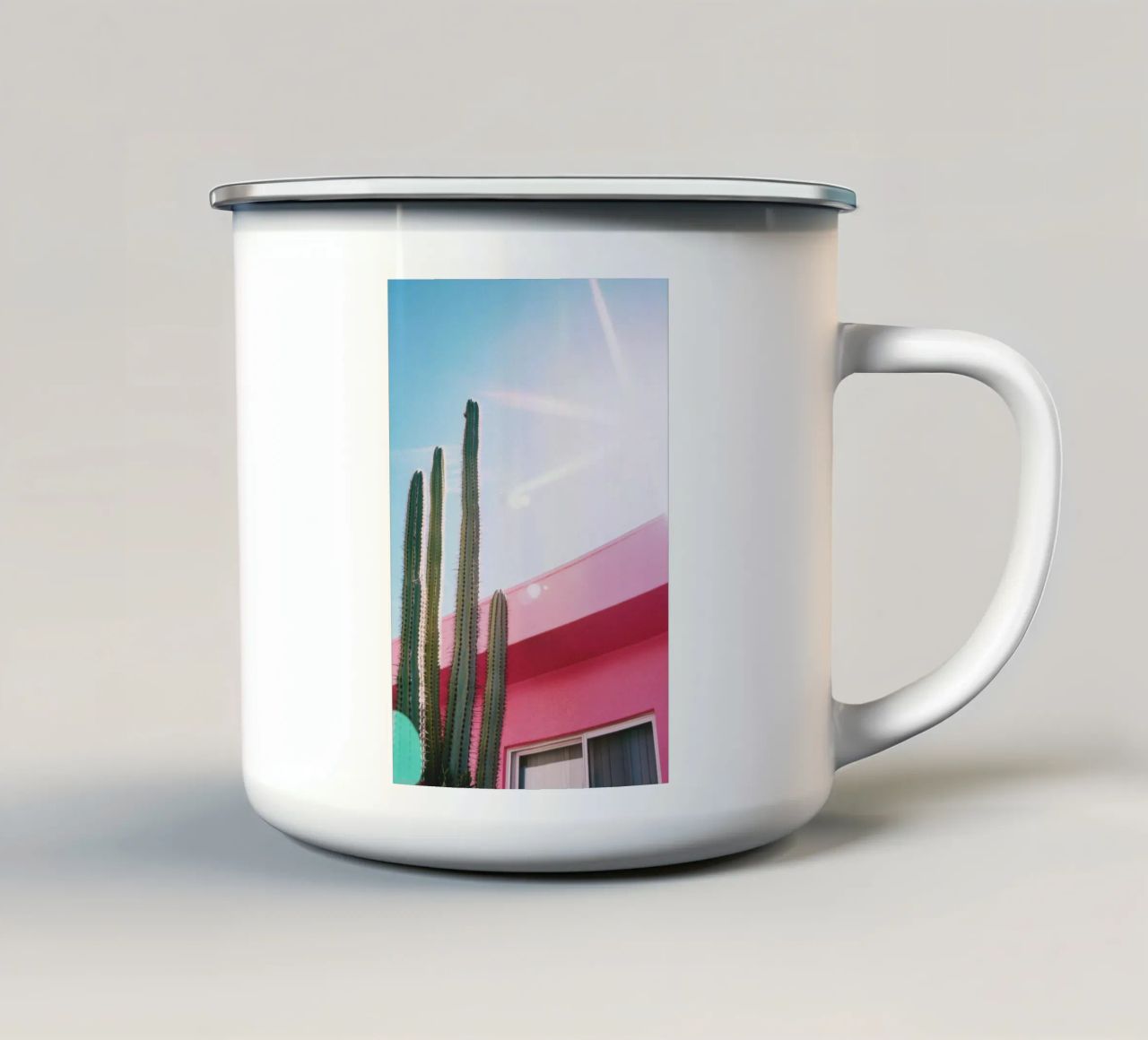9 tazza in smalto da Pink California | Affiches & Posters