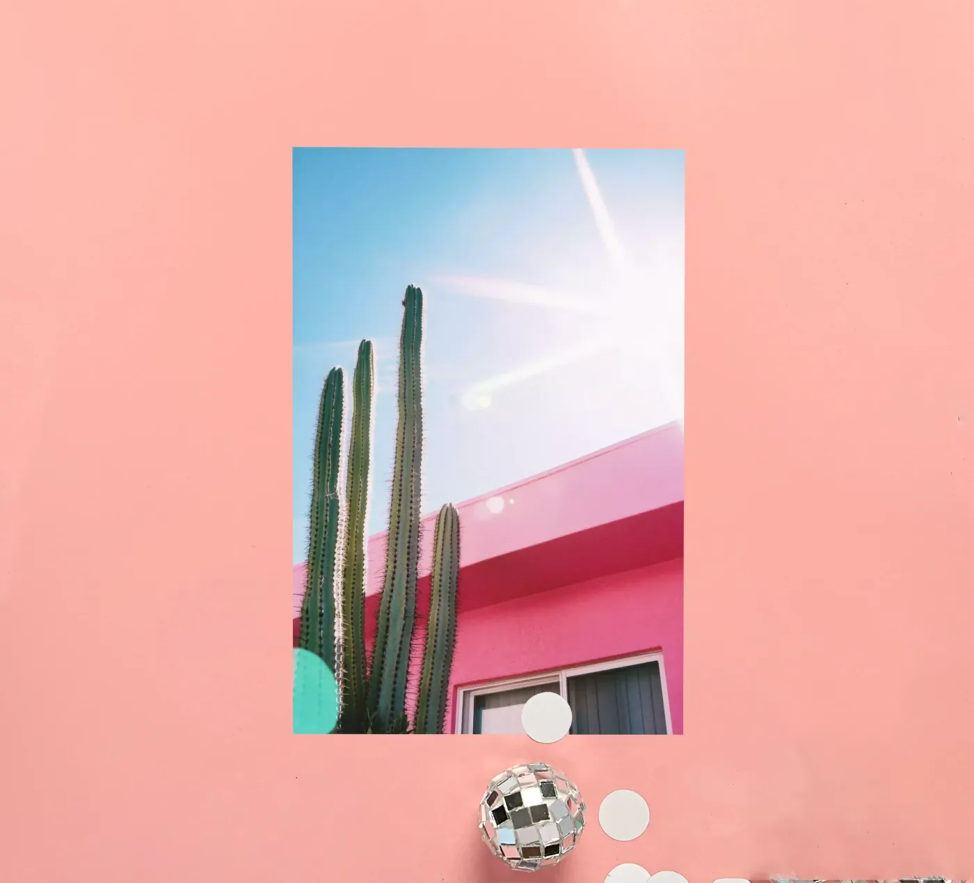 9 sticker van Pink California | Affiches & Posters